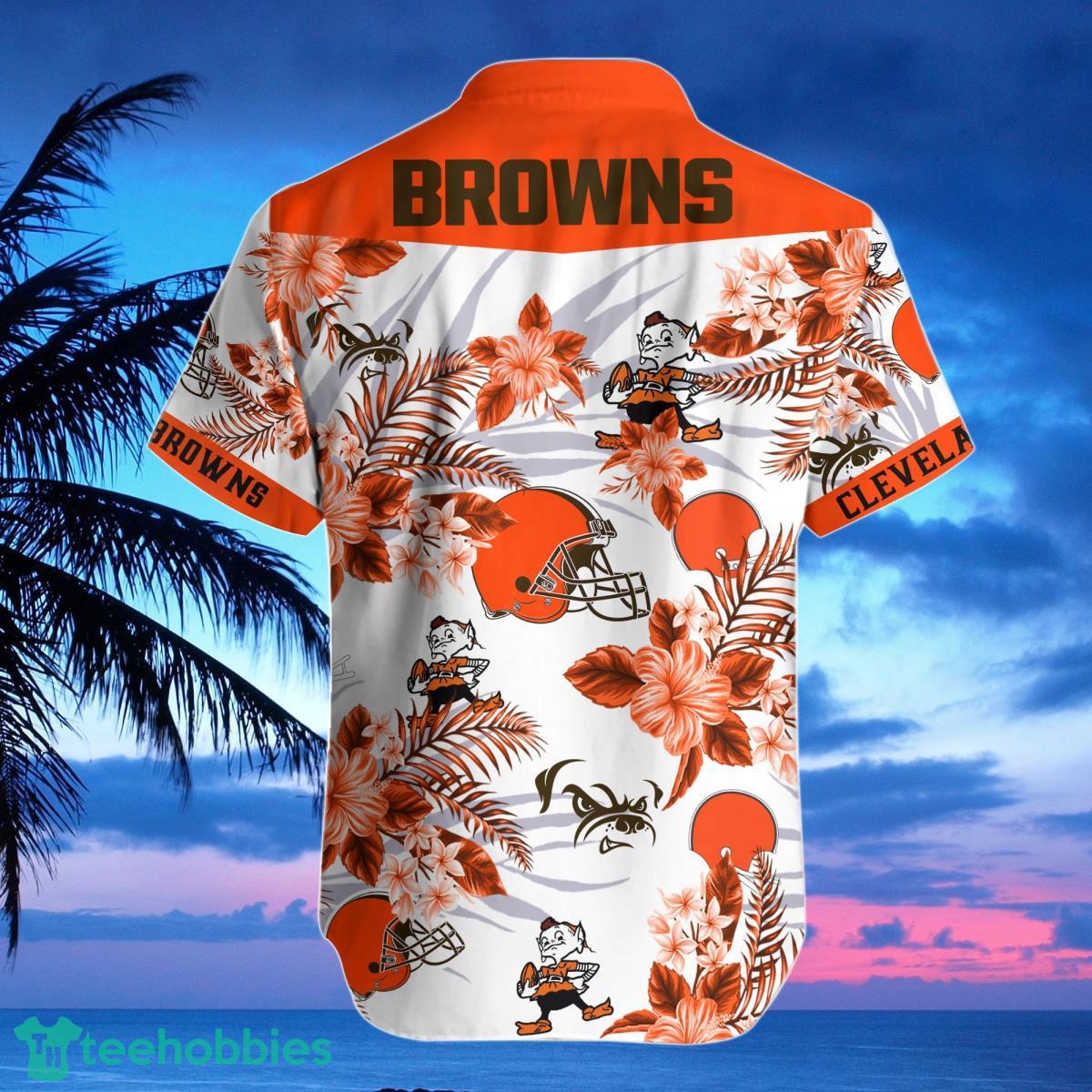 Cleveland Browns-NFL Floral Hawaii Shirt Best Gift For Men And Women Fans Product Photo 2