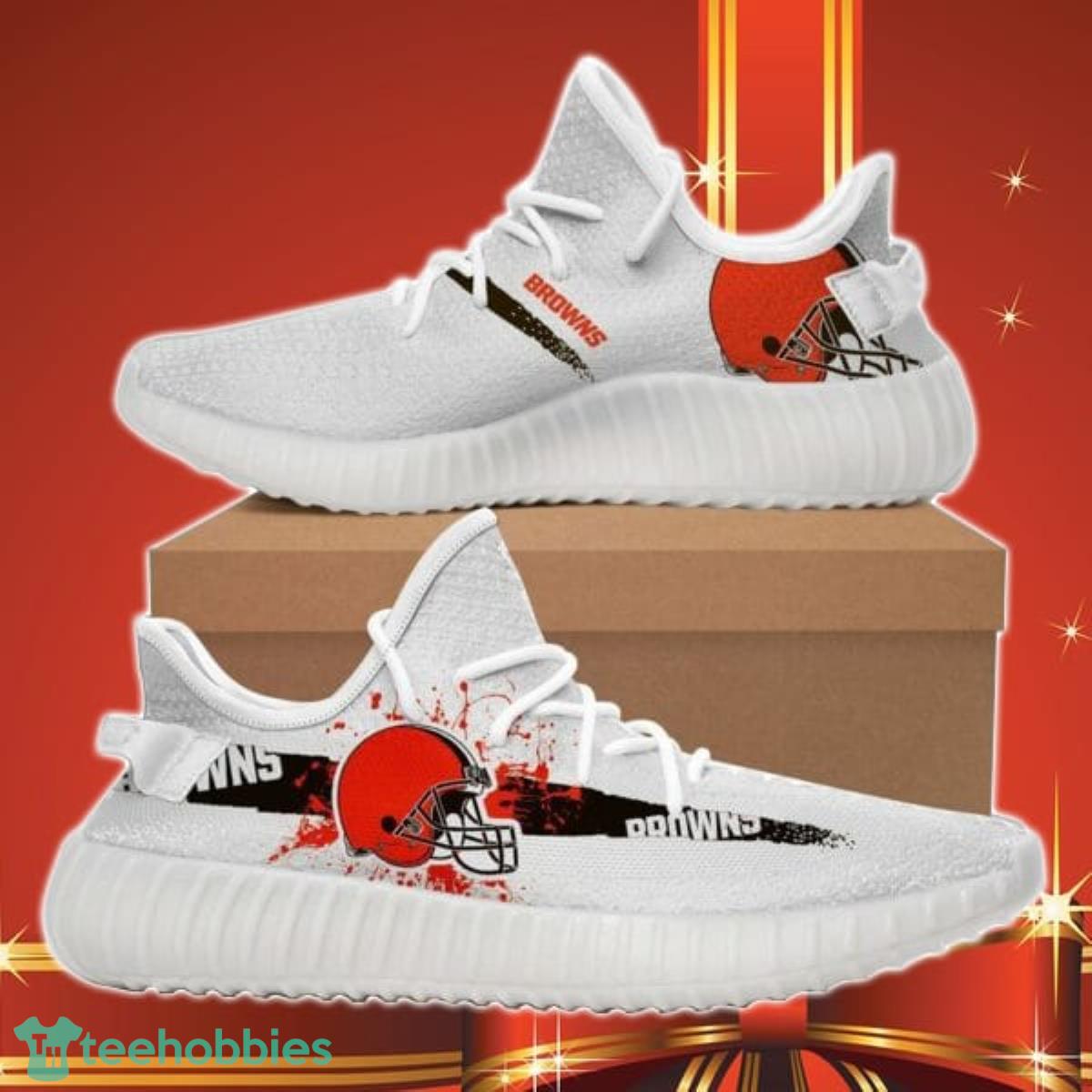 Cleveland Browns NFL Football Sport Teams Shoes Yeezy Sneakers Impressive Gift Men And Women Product Photo 1