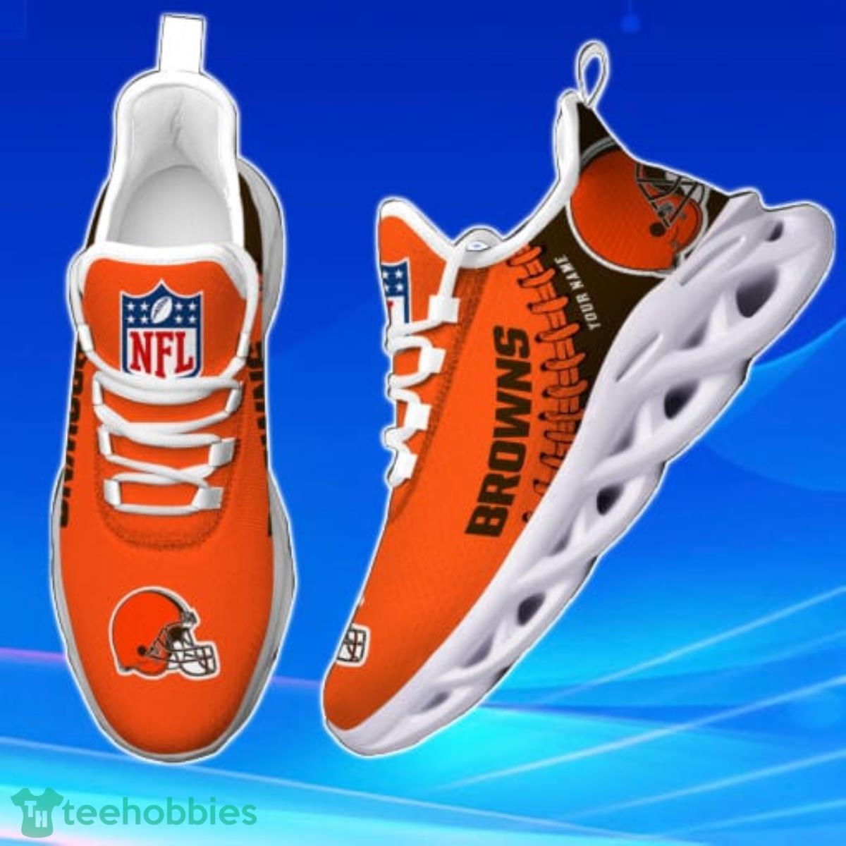 Cleveland Browns NFL Custom Name Max Soul Shoes Impressive Gift