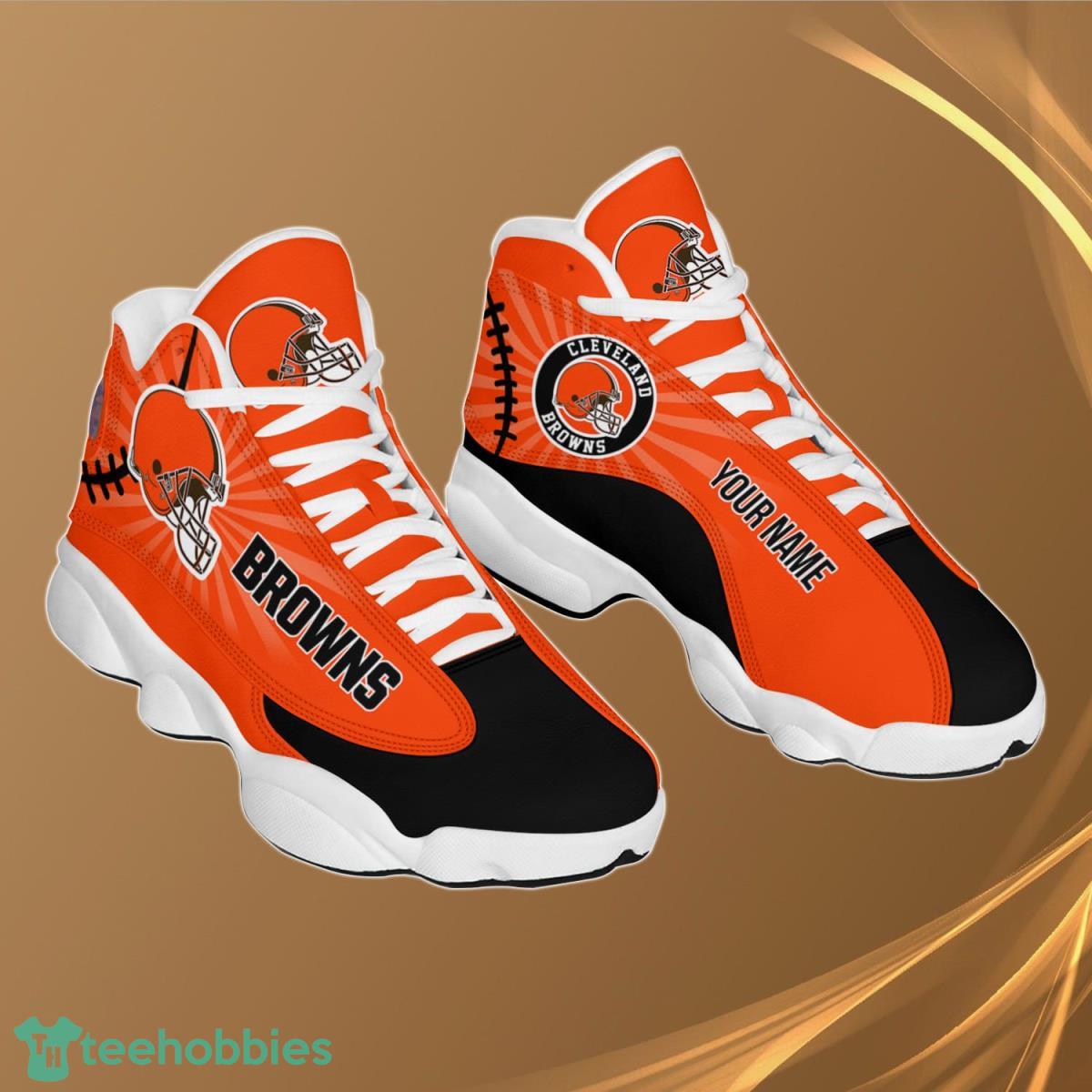 Cleveland Browns Personalzied Name Air Jordan 13 Shoes Best Gift Fans Product Photo 1