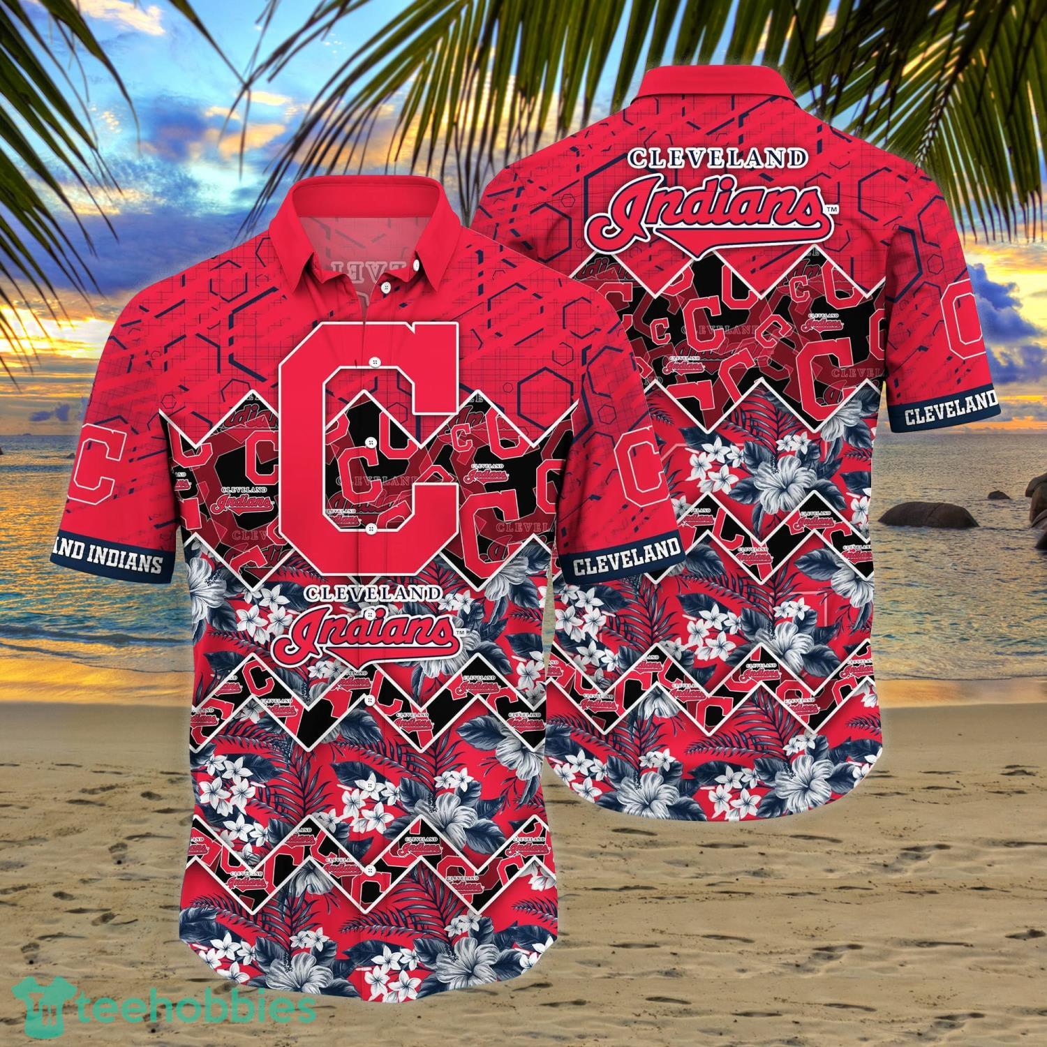 Cleveland Indians MLB Flower Hawaiian Shirt Impressive Gift For