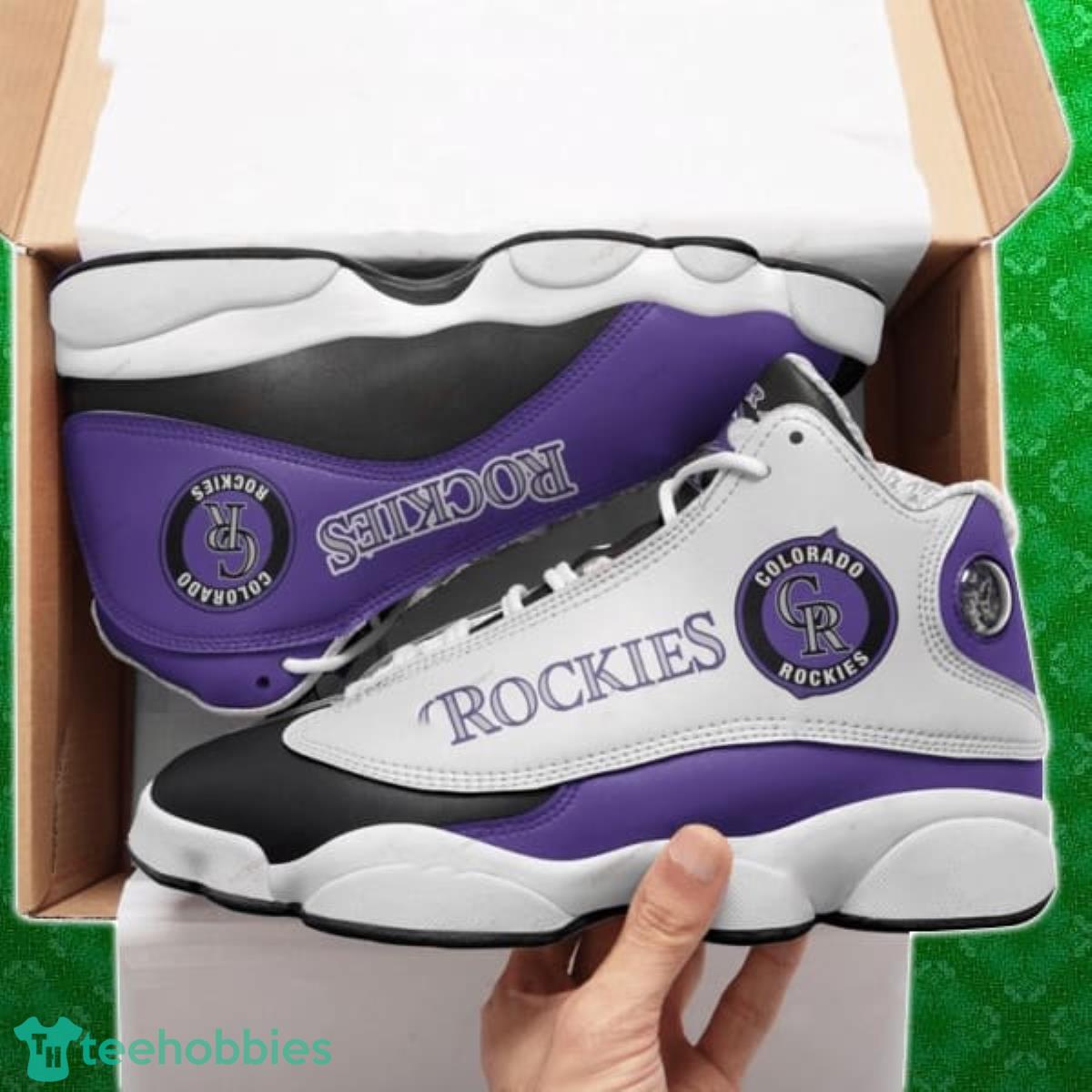 MLB Colorado Rockies Custom Name Air Jordan 1 High Sneakers V4