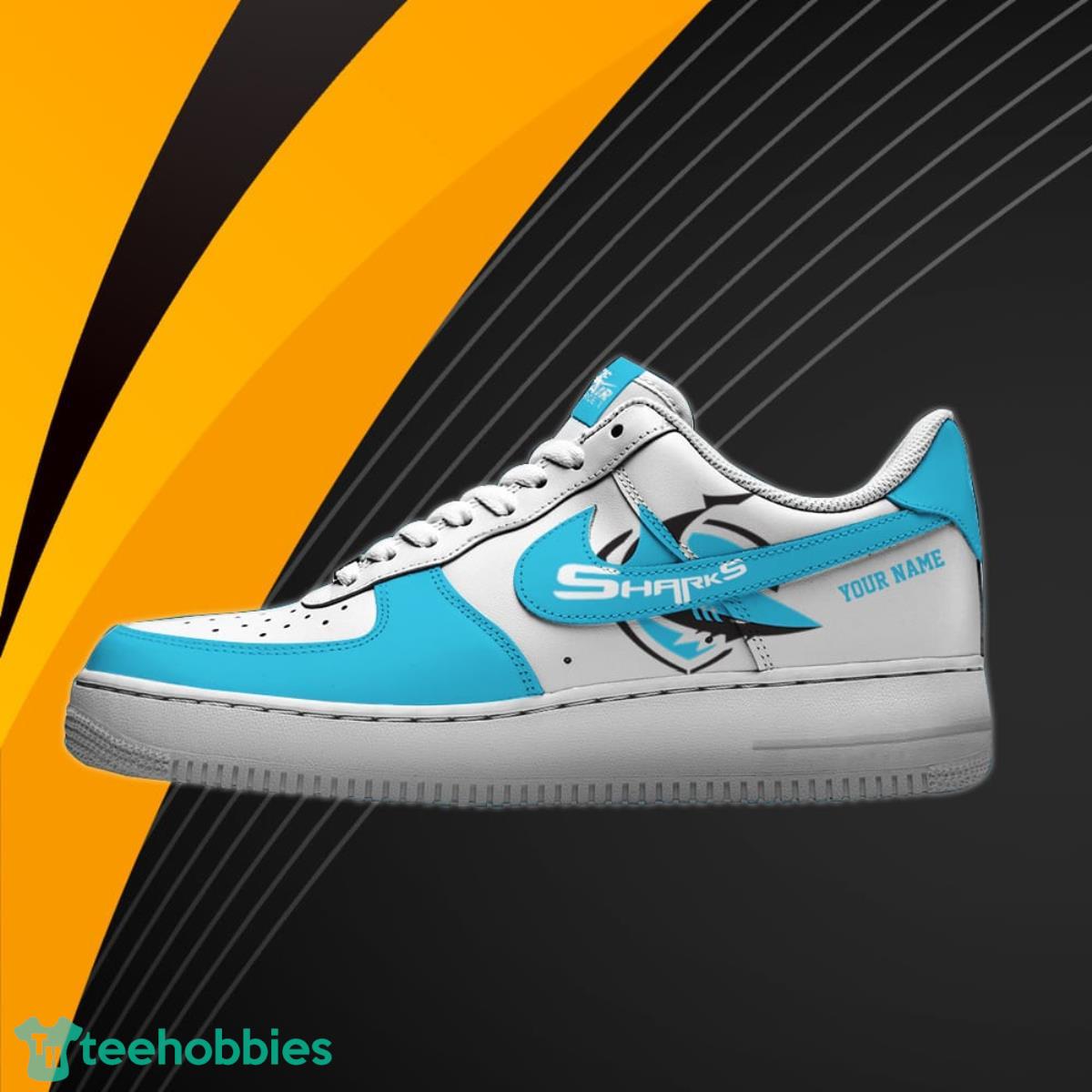 Cronulla-Sutherland Sharks NRL Air Force Shoes Custom Name Best Gift For Fans Product Photo 1