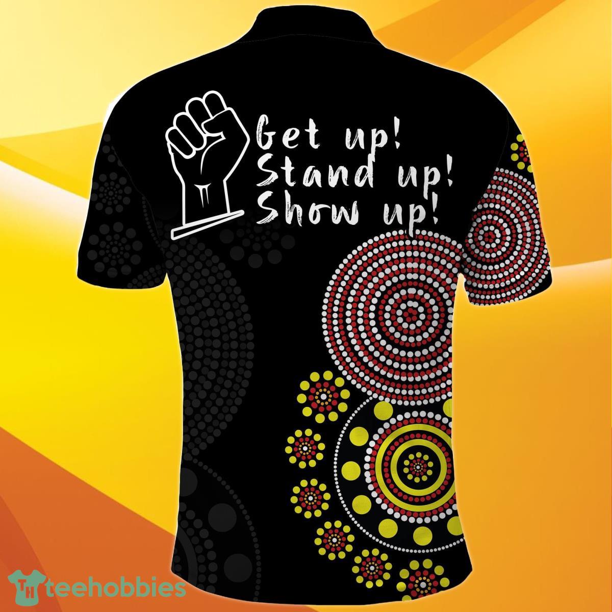 Custom NAIDOC Week 2023 Polo Shirt Version Aboriginal Dot GET UP Best Gift Product Photo 2