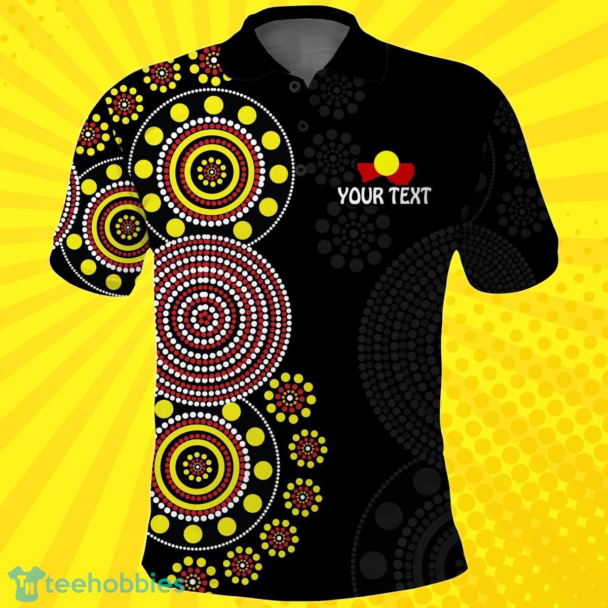 Custom NAIDOC Week 2023 Polo Shirt Version Aboriginal Dot GET UP Best Gift Product Photo 1