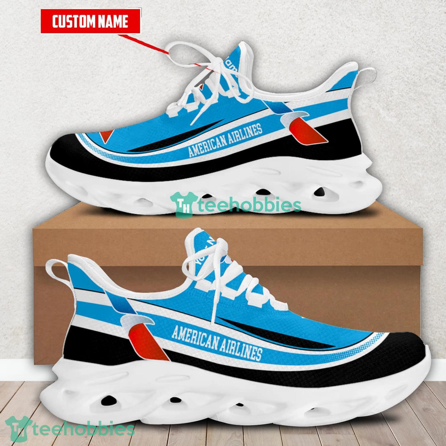 Custom Name American Airlines Max Soul Shoes New Trending Running Sneakers For Men And Women image Custom Name American Airlines Max Soul Shoes New Trending Running Sneakers For Men And Women Product Photo 2