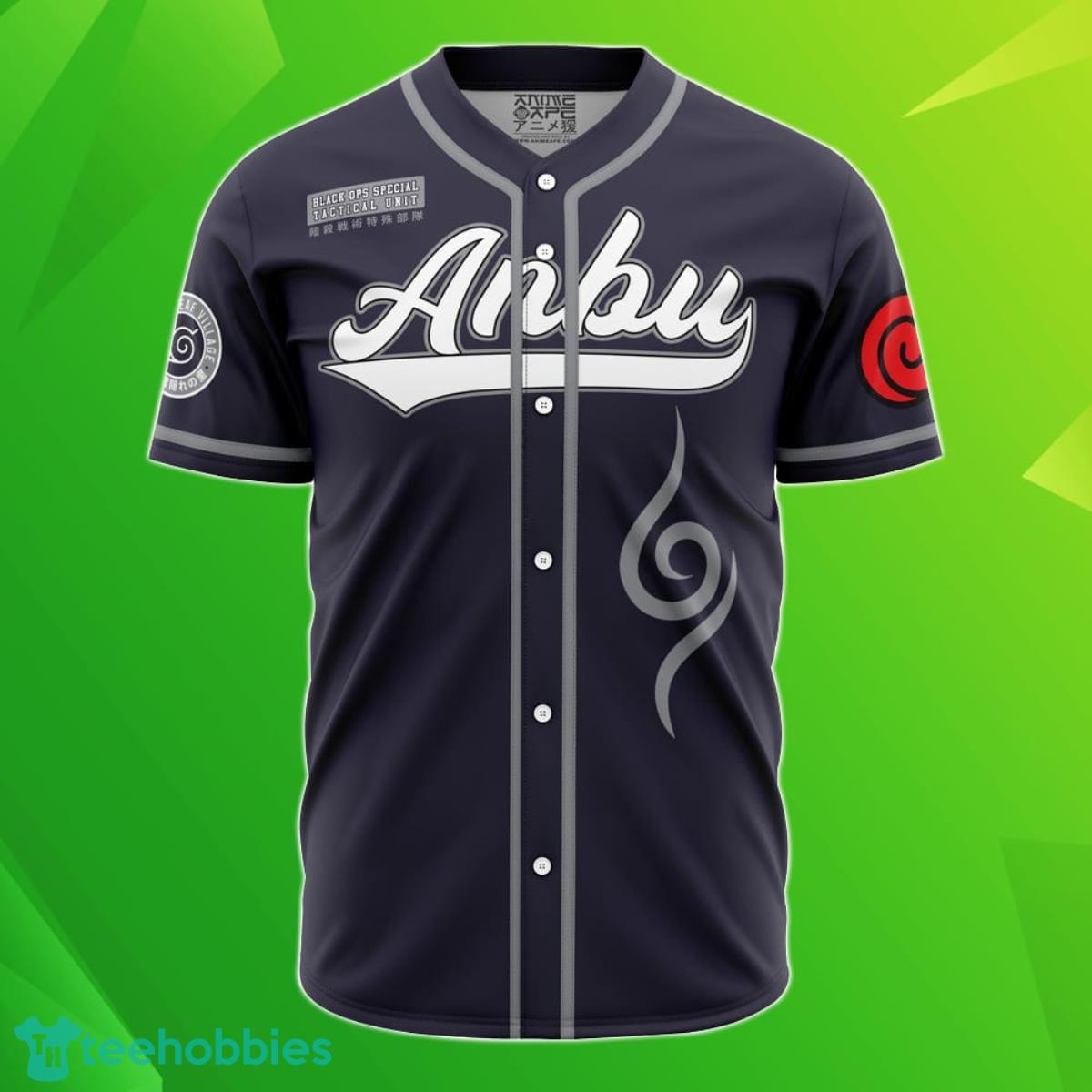 Custom Name And Number Anbu Kakashi Naruto Baseball Jersey Best Gift For Men And Women Product Photo 1