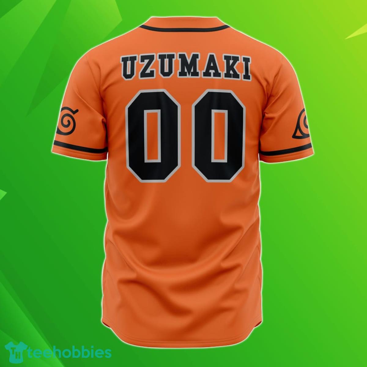 Custom Name And Number Konoha Uzumaki Naruto Baseball Jersey Best Gift For Men And Women Product Photo 2