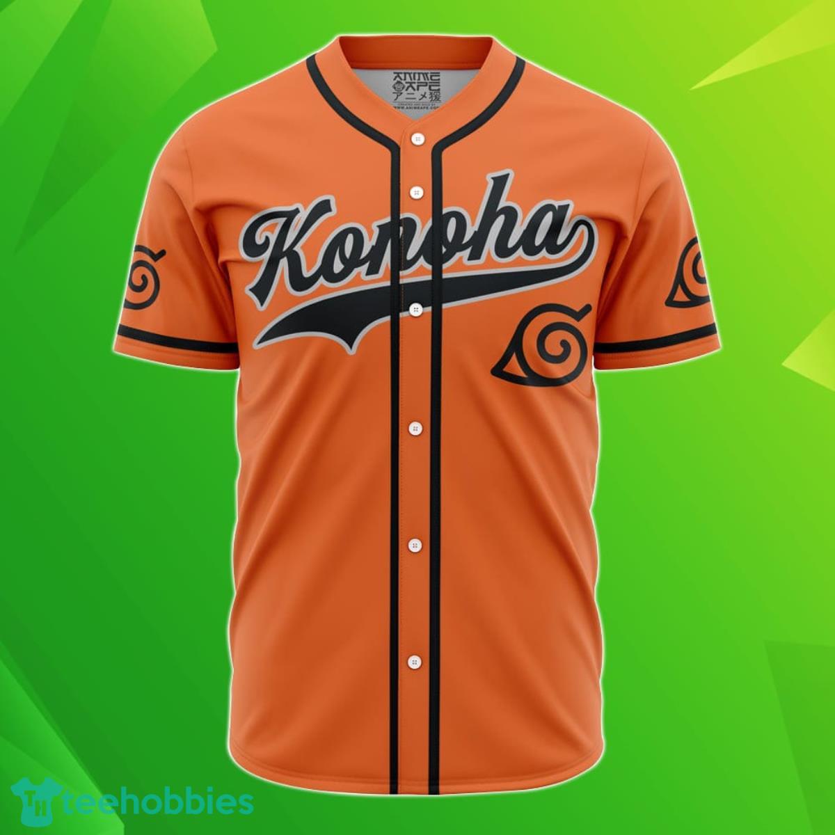 Custom Name And Number Konoha Uzumaki Naruto Baseball Jersey Best Gift For Men And Women Product Photo 1