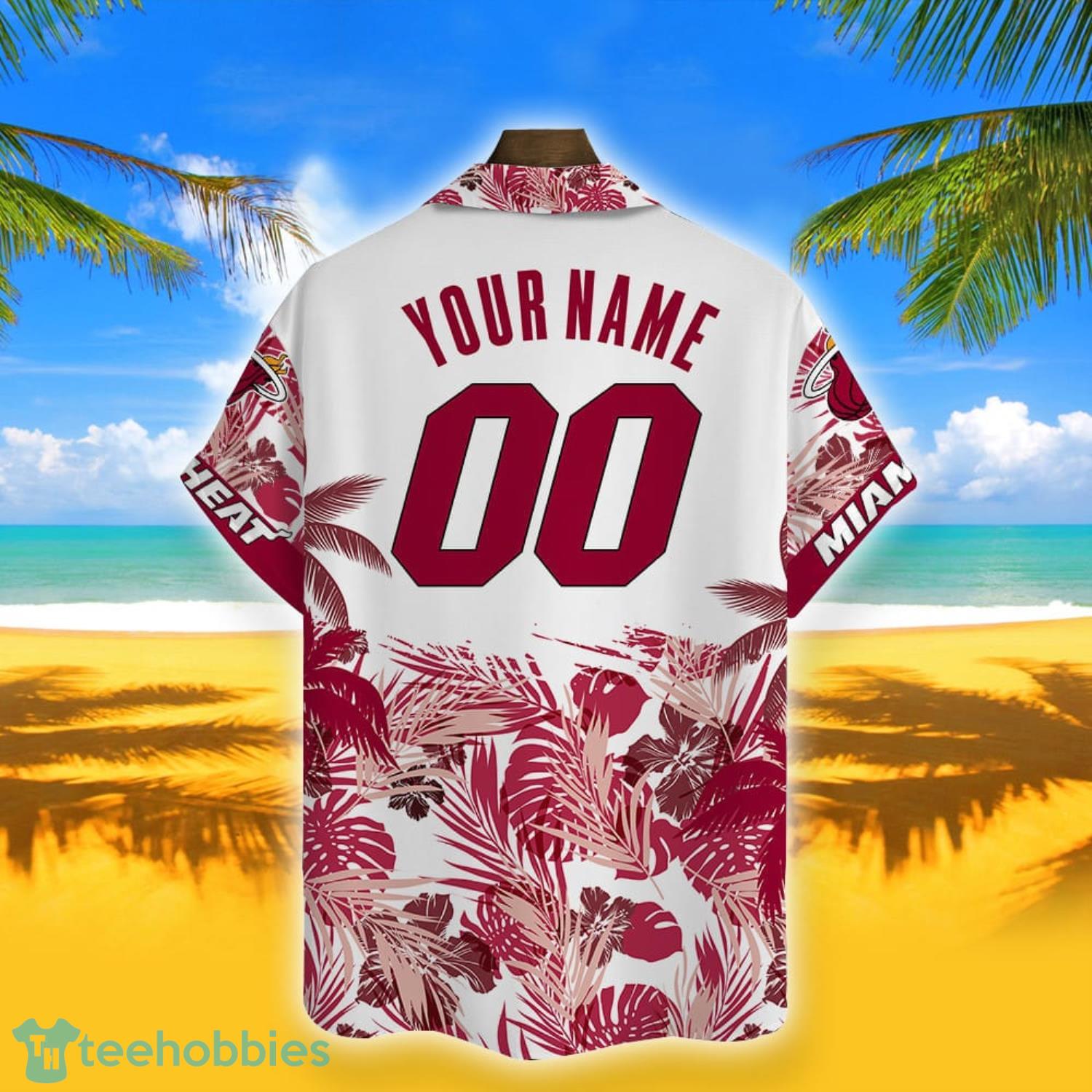 Custom Name And Number Miami Heat NBA Champions Short Sleeve 3D