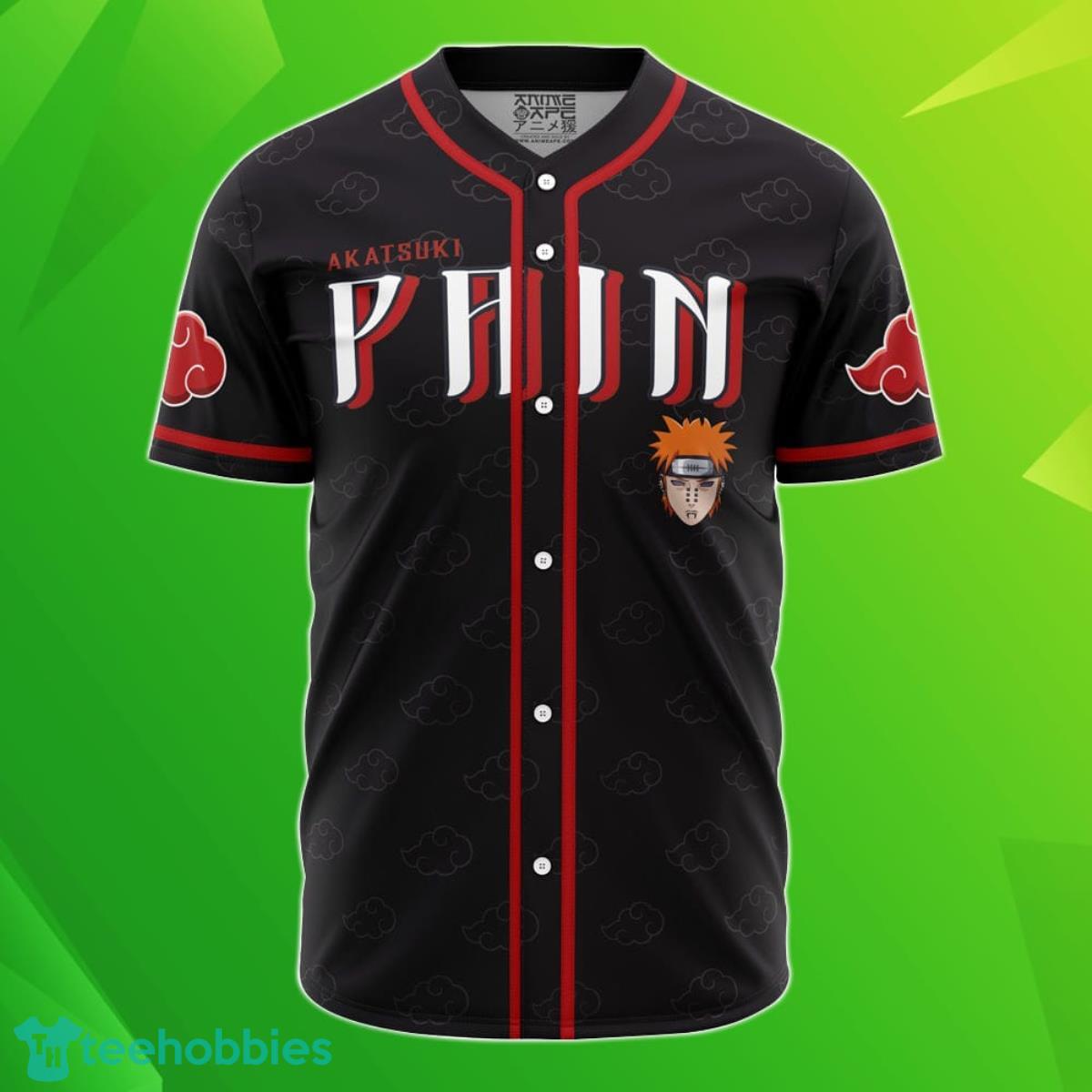 Custom Name And Number Naruto Akatsuki Pain Baseball Jersey Best Gift For Men And Women Product Photo 1