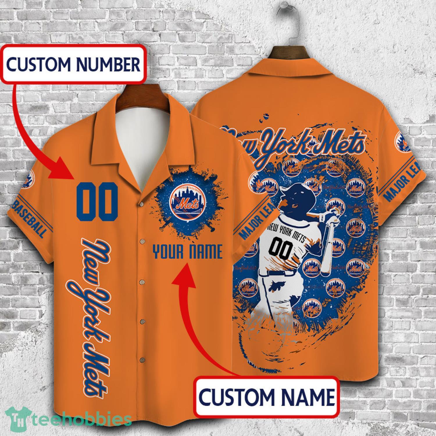 Custom Name And Number New York Mets Baseball Cool Short Sleeve 3D Hawaiian  Shirt Summer Gift