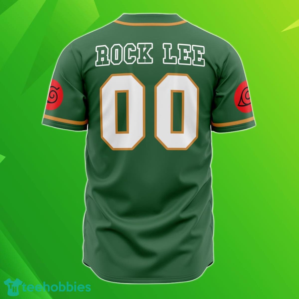 Custom Name And Number Rock Lee Naruto Baseball Jersey Best Gift For Men And Women Product Photo 2