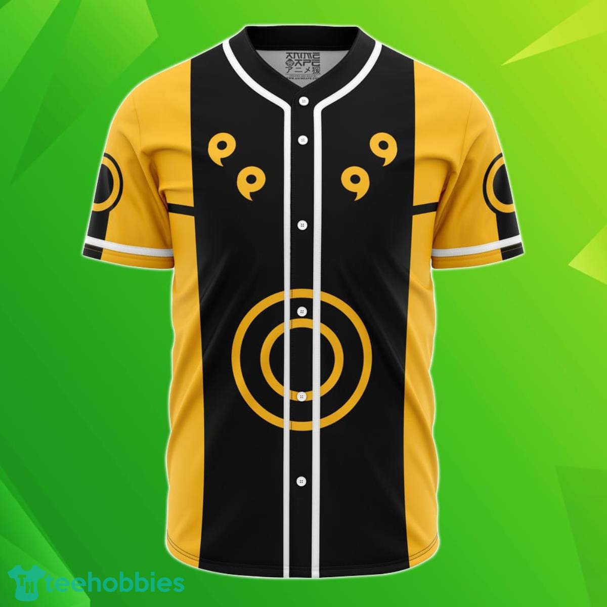 Custom Name And Number Sage of 6 Paths Naruto Yellow Baseball Jersey Best Gift For Men And Women Product Photo 1