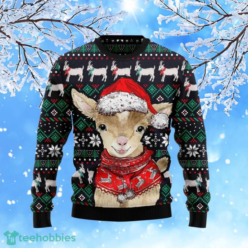 Ugly goat shop christmas sweater