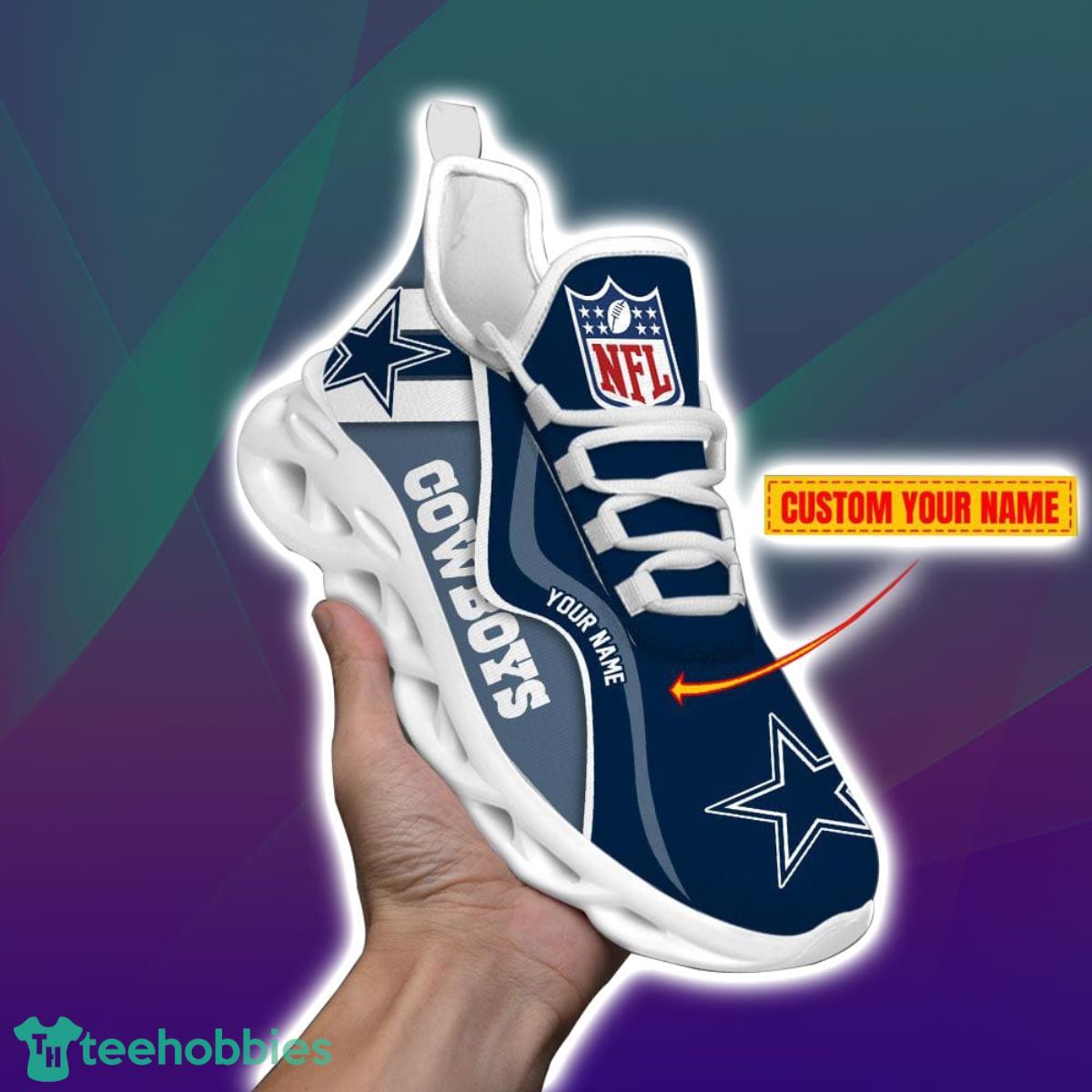 Dallas Cowboys-NFL Custom Name Max Soul Shoes Impressive Gift For Men And Women Fans Product Photo 2