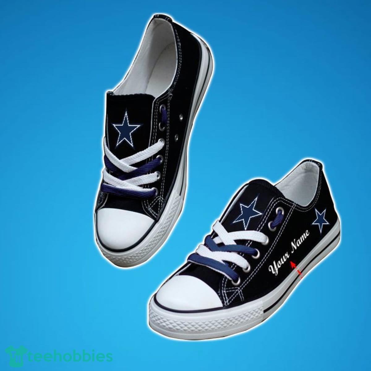 Dallas Cowboys NFL Mens Gradient Midsole White Sneakers