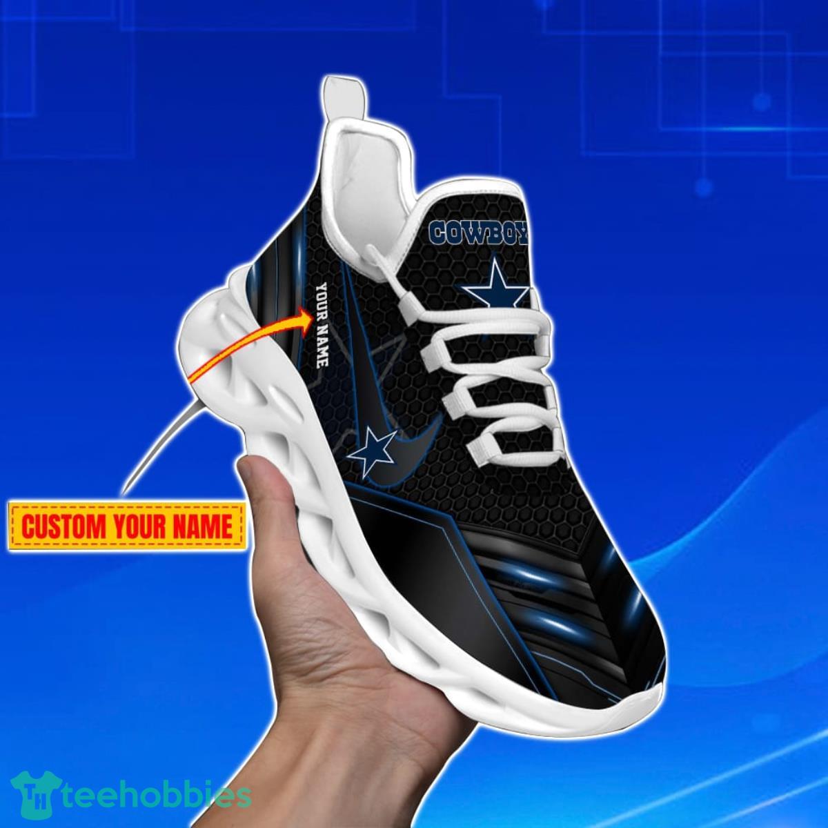 Dallas Cowboys-Personalized NFL Neon Light Max Soul Shoes Best Gift For Men And Women Fans Product Photo 1