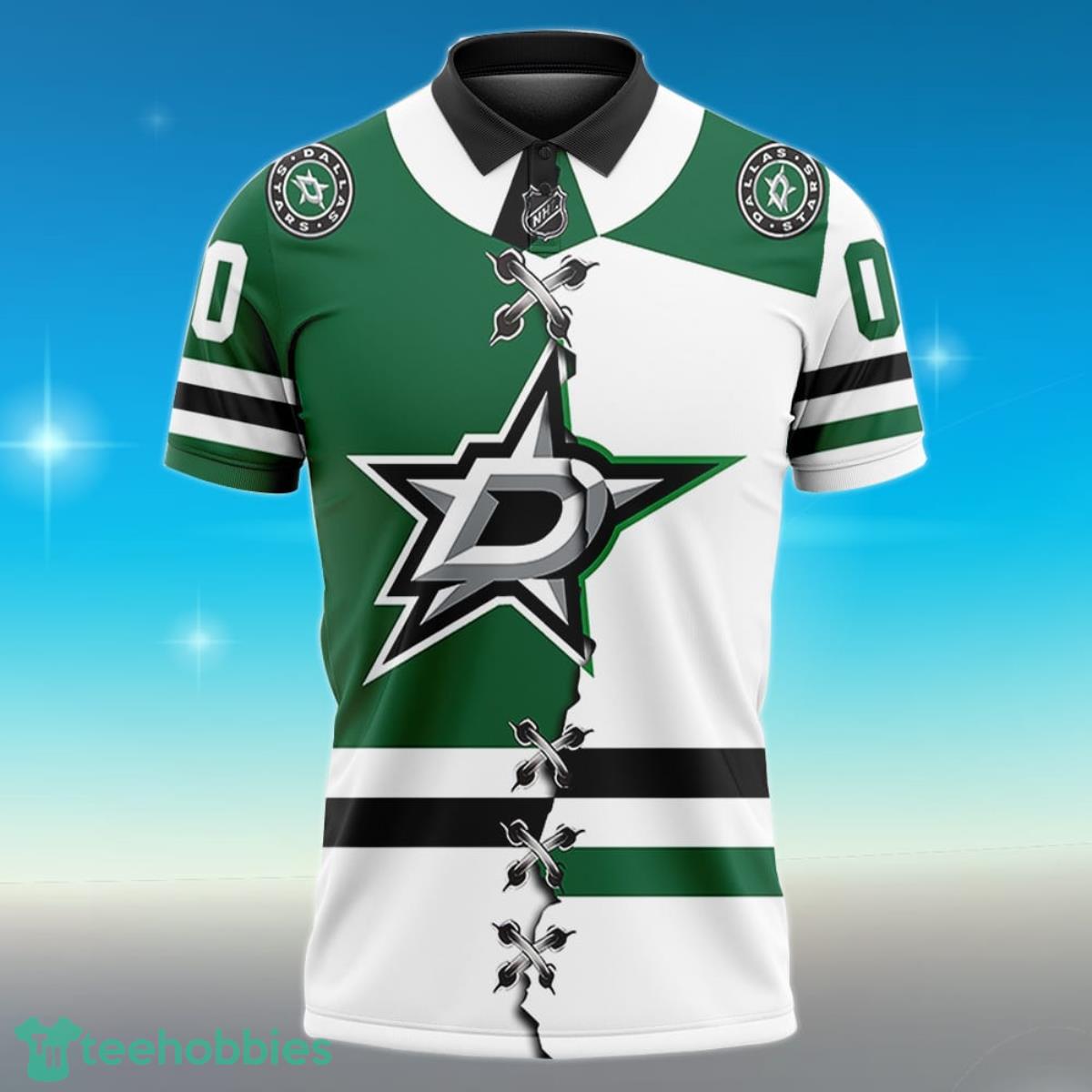 Dallas Stars Personalized Name NHL Mix Jersey Polo Shirt Best Gift For Fans Product Photo 2