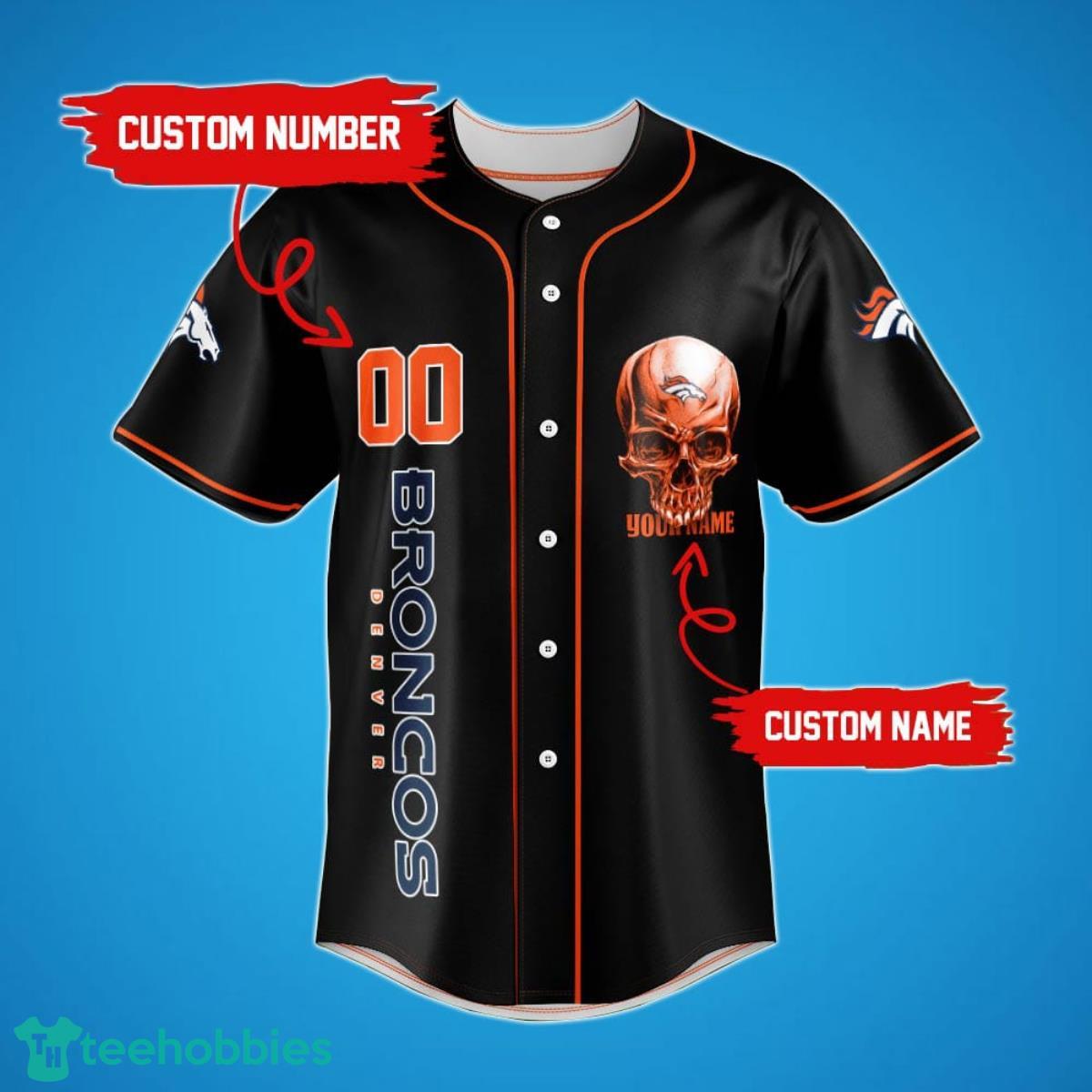 Denver Broncos Custom Number And Name Baseball Jersey Shirt Gift For Fans -  Freedomdesign