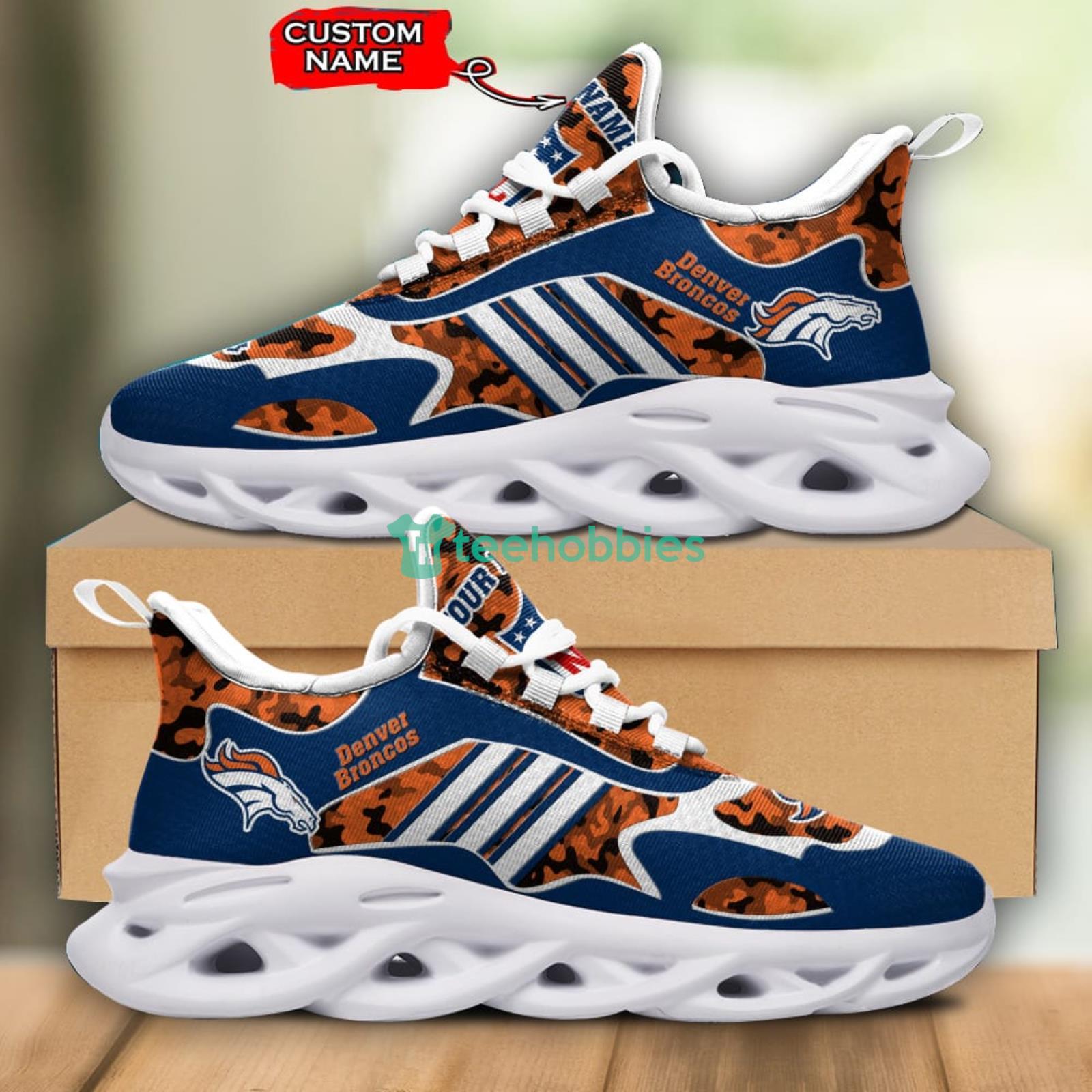 Denver Broncos Personalized Name For Fans Max Soul Shoes Men