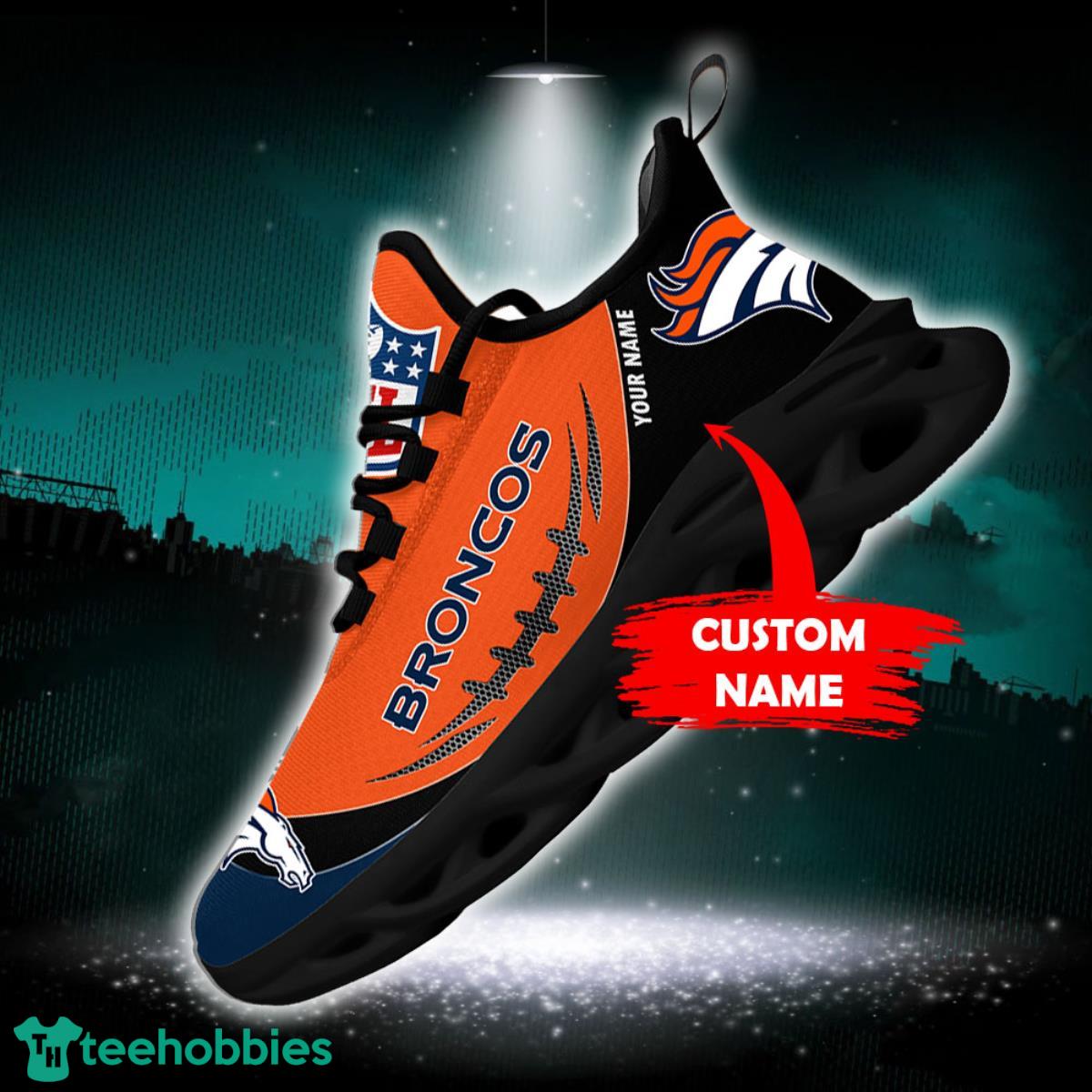 Denver Broncos NFL Custom Name Angle Wings Max Soul Shoes Trending Item -  YesItCustom