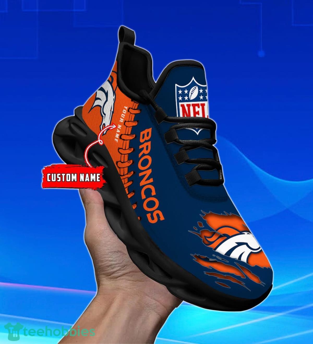 Denver Broncos Personalized Name NFL Max Soul Shoes Men And Women For Fans