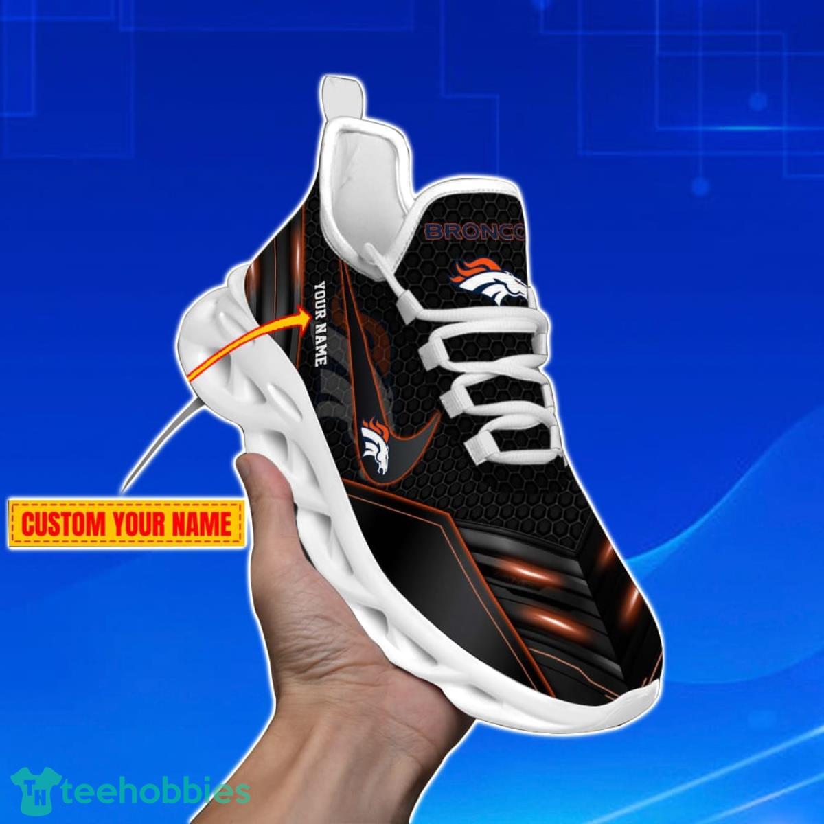Denver Broncos-Personalized NFL Neon Light Max Soul Shoes Best Gift For Men And Women Fans Product Photo 1