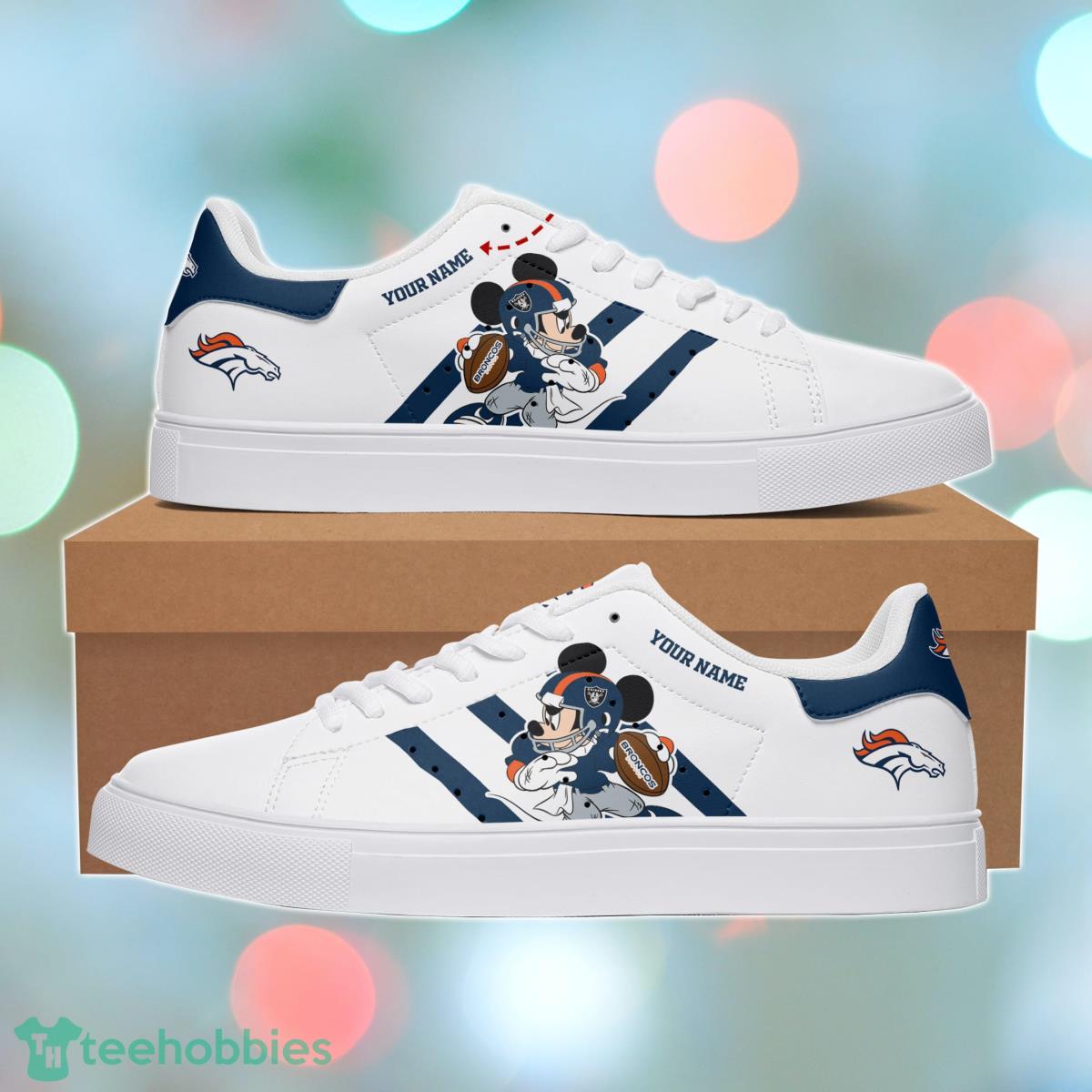 Denver Broncos Personalized Stan Smith Sneakers Best Gift For Men And Women Fans Product Photo 1