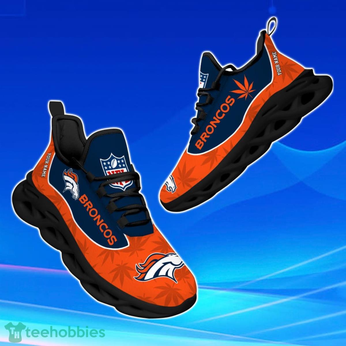 Denver Broncos NFL Striped Style Special Max Soul Shoes Running Sneakers  For Men And Women - YesItCustom