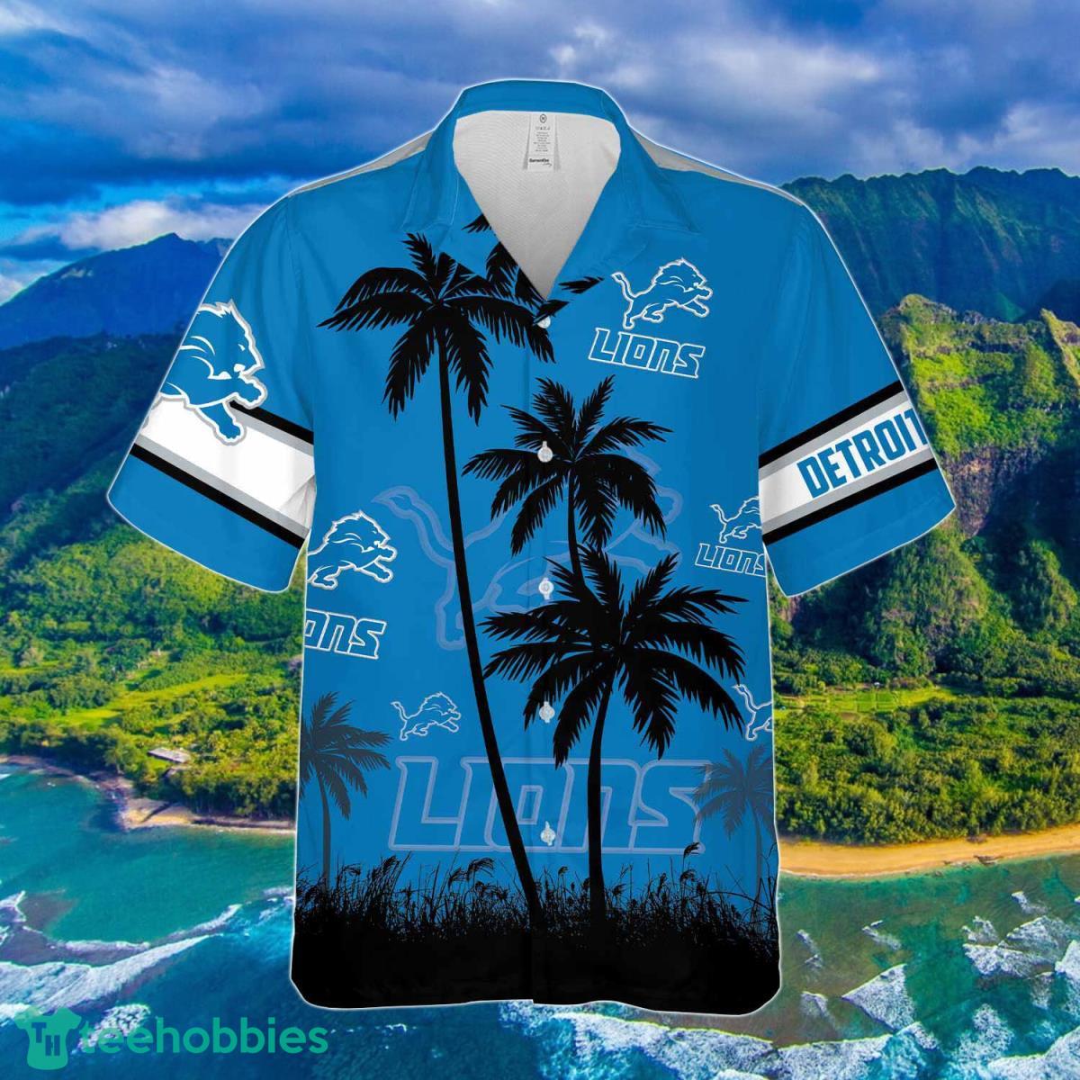 Men's Detroit Lions T-shirt Palm Trees Graphic in 2023