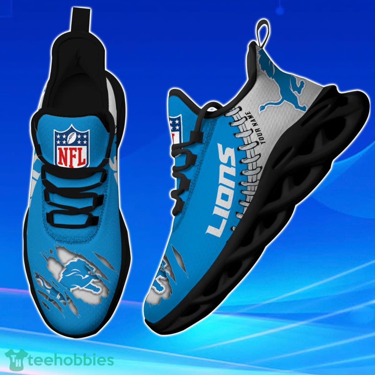 Detroit Lions NFL Custom Name Gift For Fans AOp Max Soul Shoes