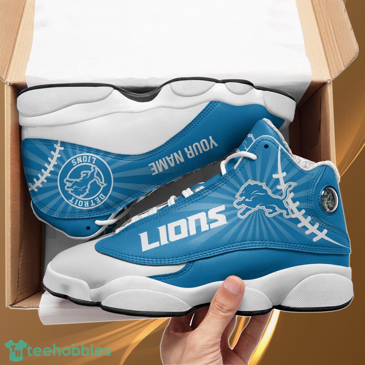 Detroit Lions Air Jordan 13 Sneakers, Detroit Lions Gifts - Reallgraphics