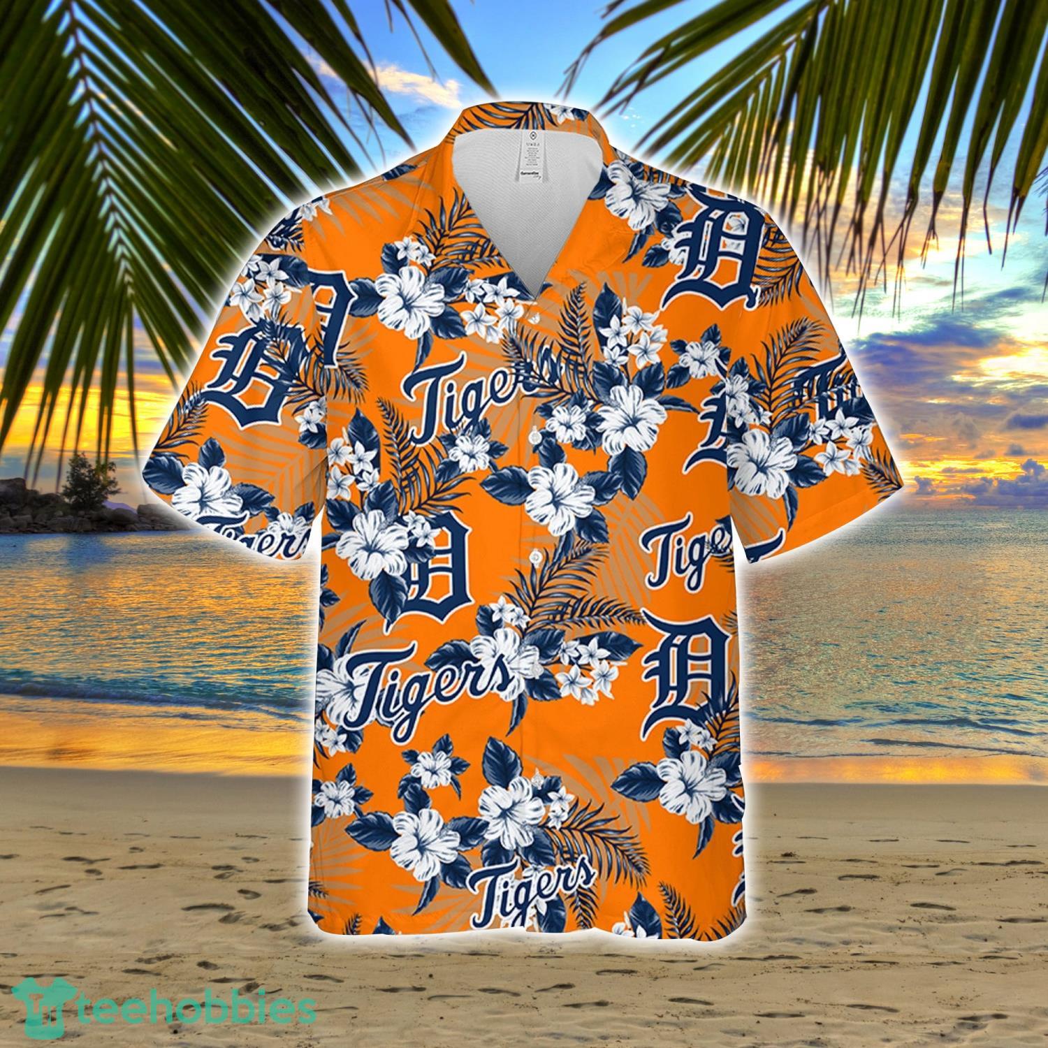 Detroit Tigers MLB Flower Funny Summer Beach Pattern Aloha Hawaiian Shirt