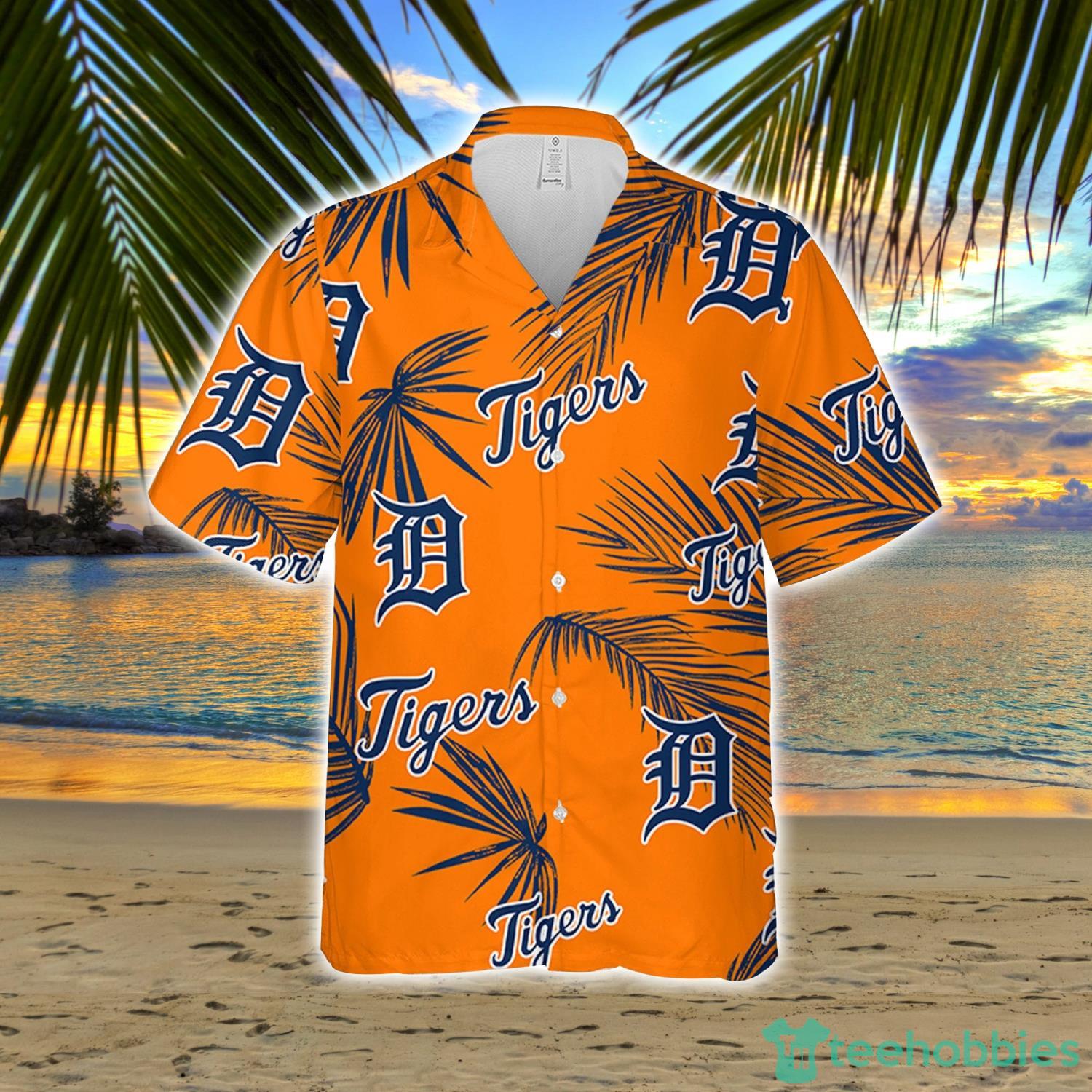 Personalized Detroit Tigers Tropical Floral America Flag For MLB Football  Lovers Summer Hawaiian Shirt