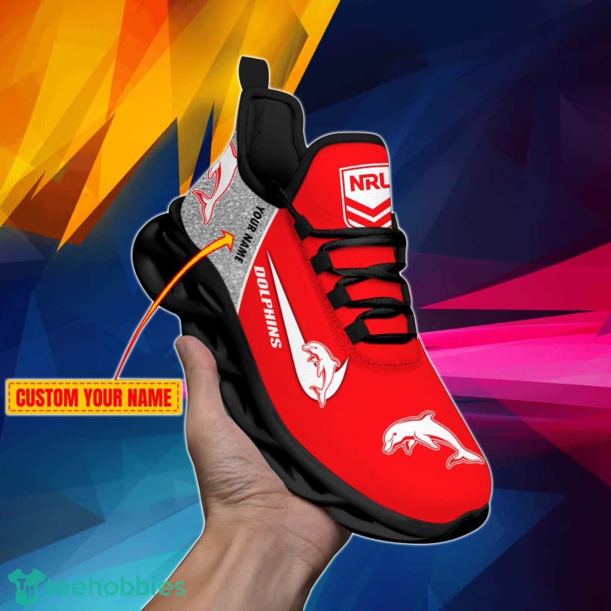 Dolphins NRL Glitter Personalized Max Soul Shoes Best Gift Men Women Product Photo 2