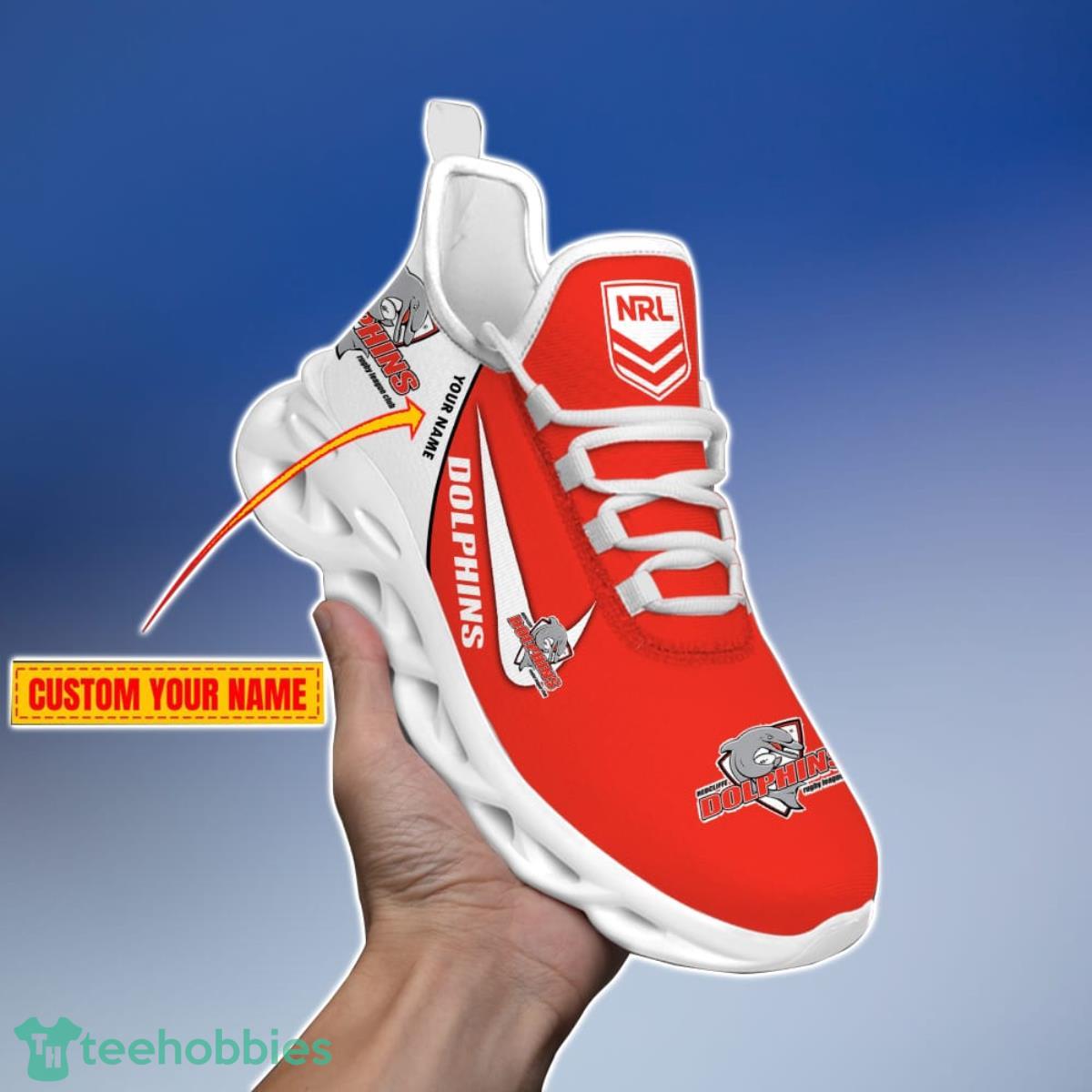 Dolphins Personalized Name NRL Max Soul Shoes Gift Fans Product Photo 2