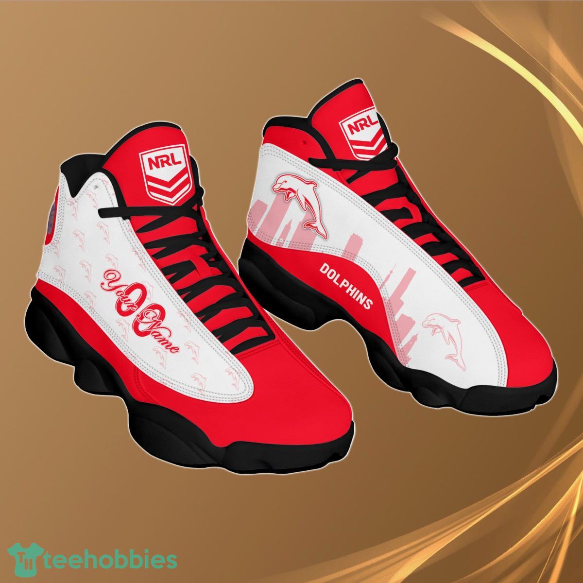 Dolphins Personalzied Name NRL Air Jordan 13 Shoes Best Gift Fans Product Photo 2