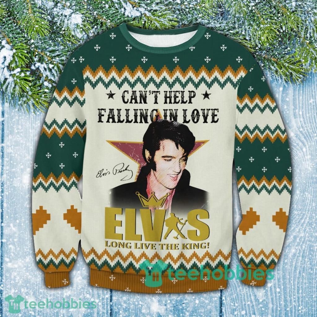 Elvis With Santa Christmas Ugly Christmas Sweater