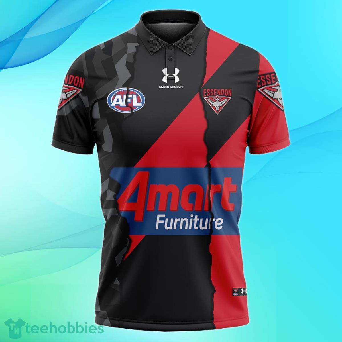 Essendon Bombers Personalized Name & Number AFL Polo Shirt Best Gift For Fans Product Photo 2