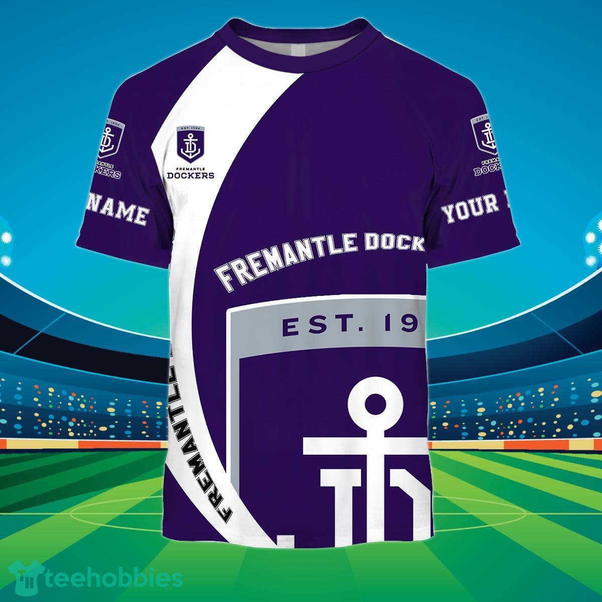 Fremantle Dockers Custom Name AFL You Laugh I Laugh For Sports Fan 3D Shirt Product Photo 2
