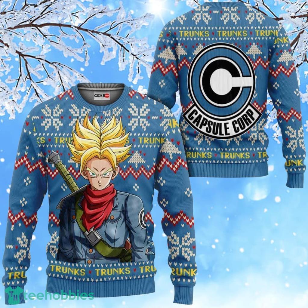 Future Trunks Ugly Christmas Sweater Custom Anime Dragon Ball Xmas