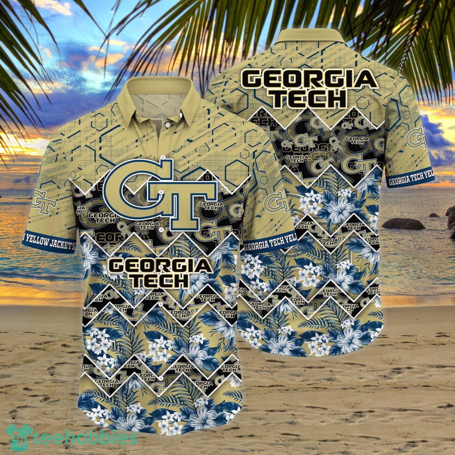 Georgia Tech Yellow Jackets Team Custom Name Ugly Christmas