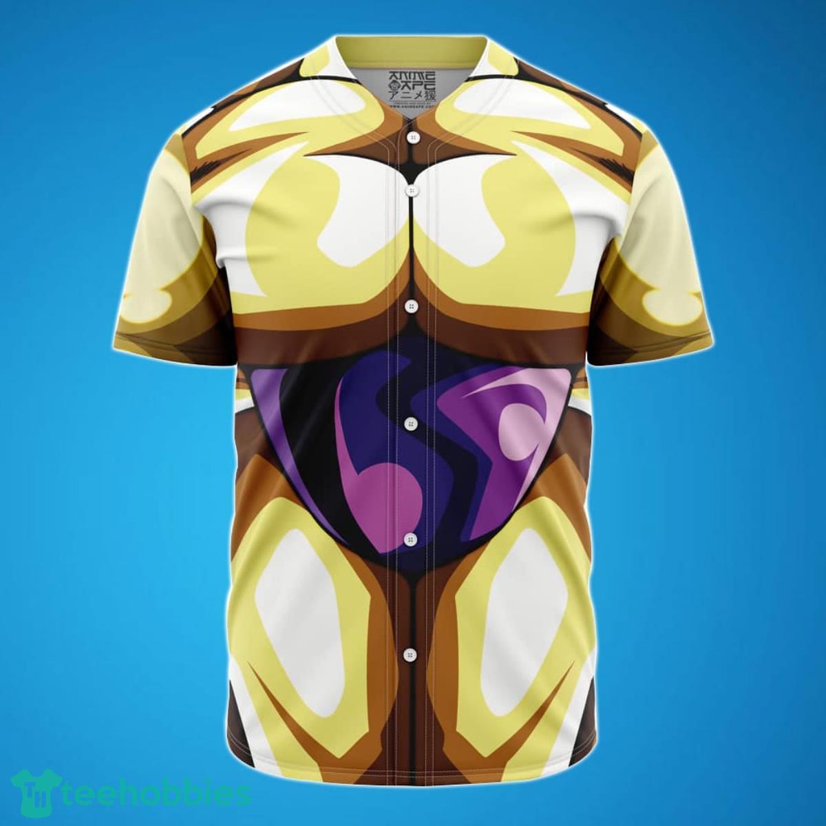 Golden Frieza 3D Skin Cosplay Dragon Ball Super Baseball Jersey Best Gift For Men And Women Product Photo 1