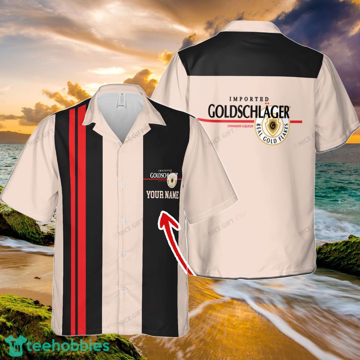 Goldschlager Custom Name Hawaiian Shirt Trendy Summer Gift For Beach Lovers Product Photo 1