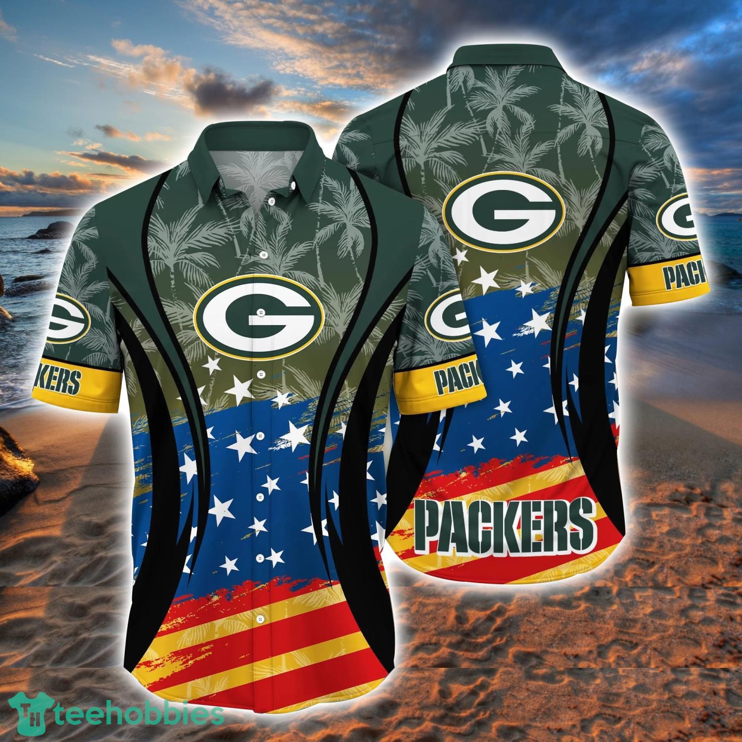 Green Bay Packers NFL Hawaiian Shirt Star Pattern Best Trend Summer Gift