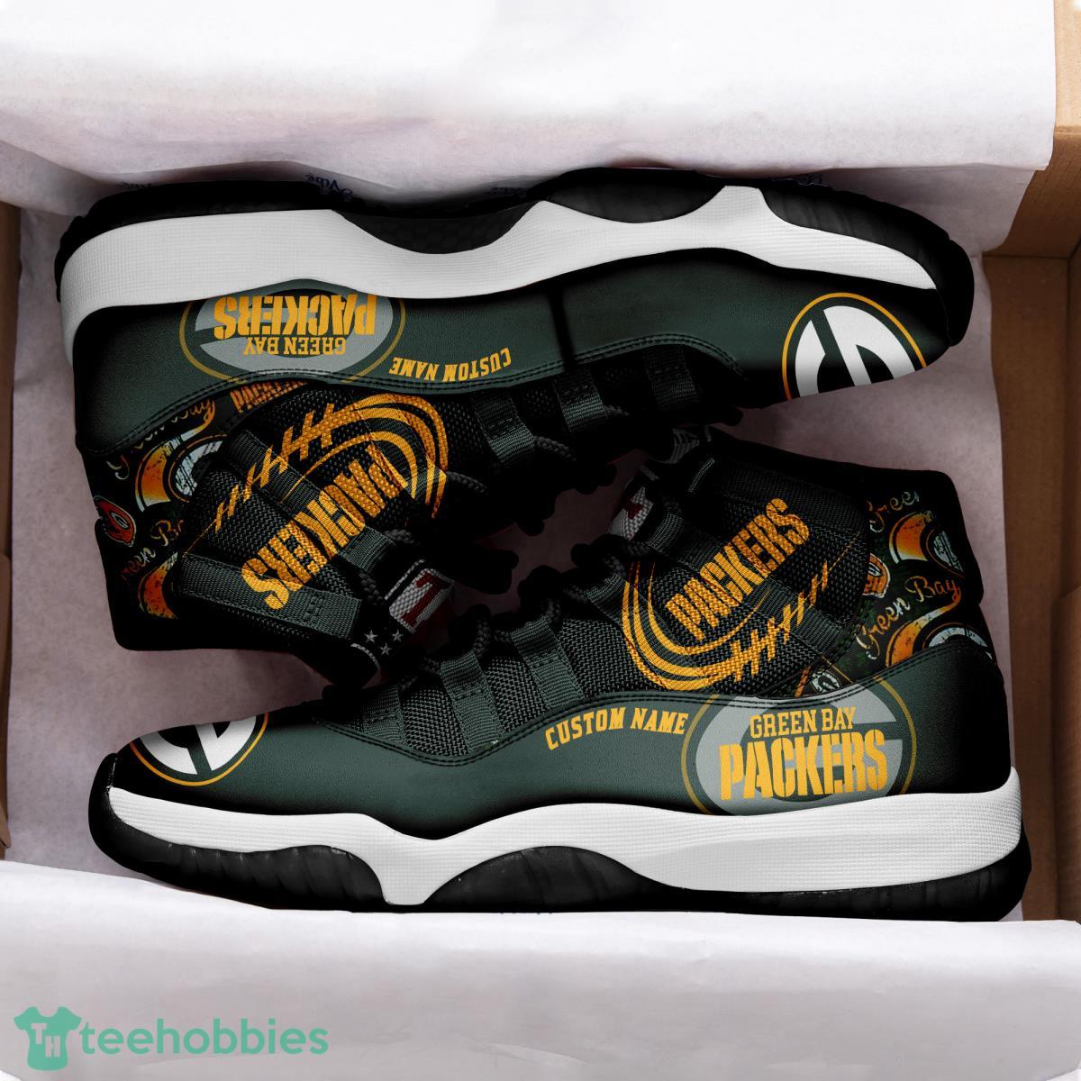 Green Bay Packers Air Jordan Sneaker Shoes - Freedomdesign