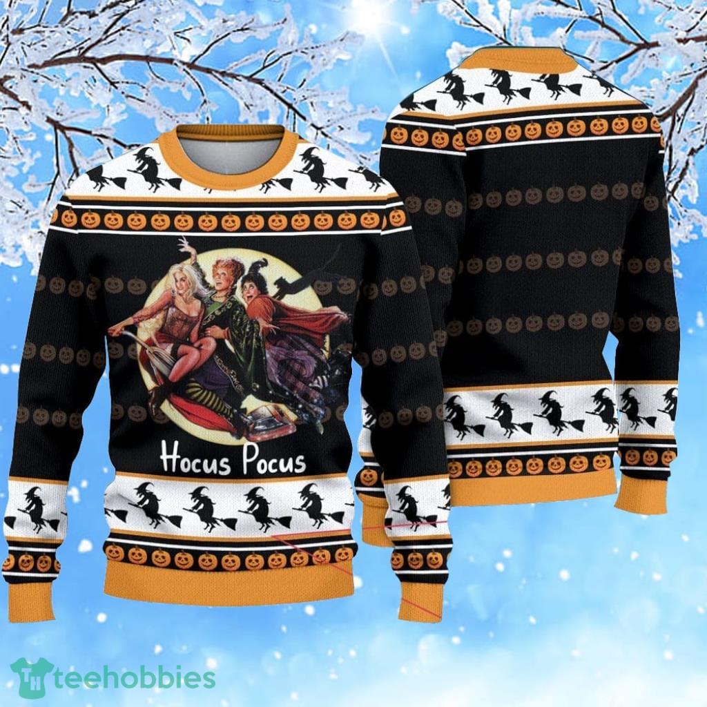 Halloween Vintage Hocus Pocus Sanderson Sisters Ugly Christmas Sweater 3D Gift For Men And Women Product Photo 1
