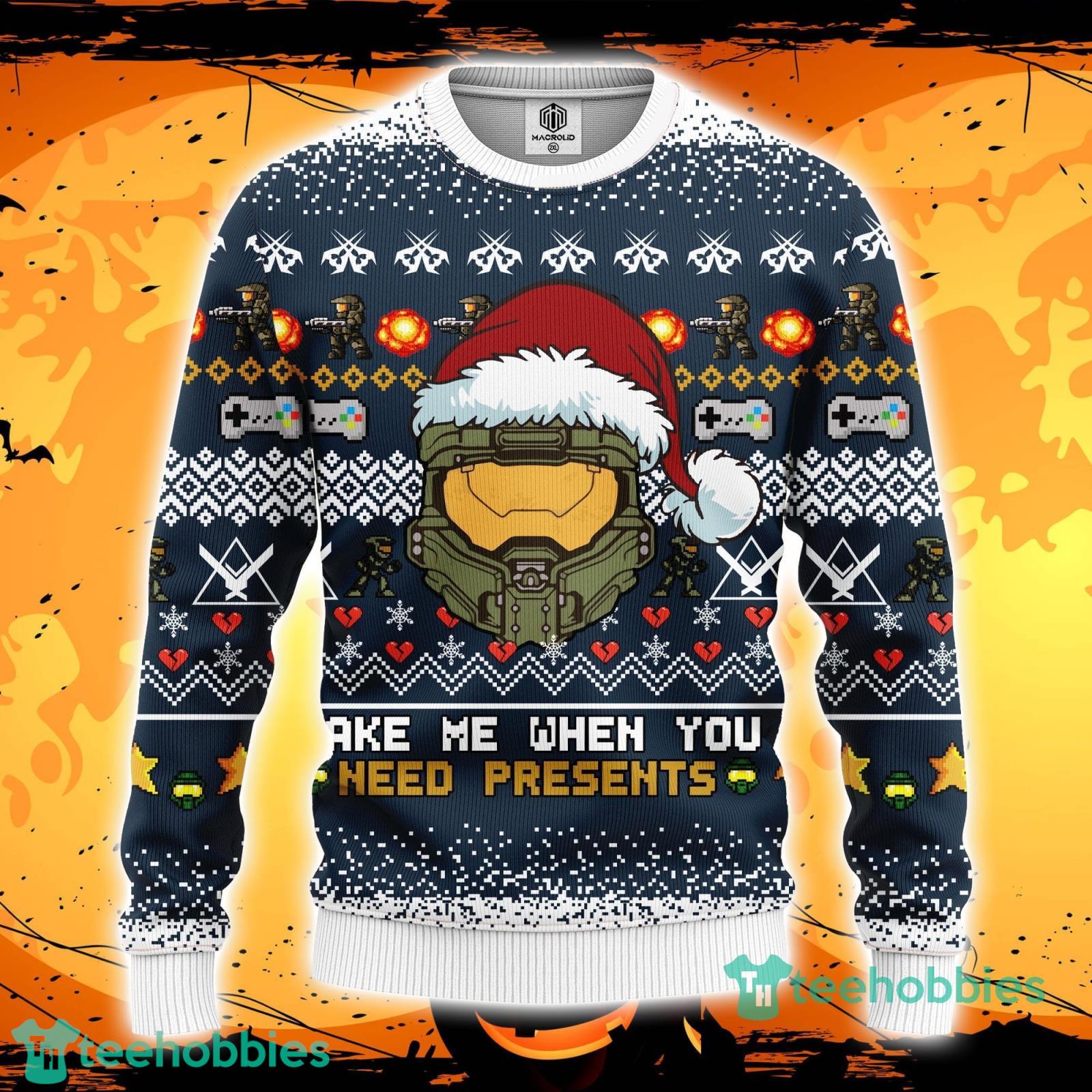 Halo ugly christmas sweater hotsell