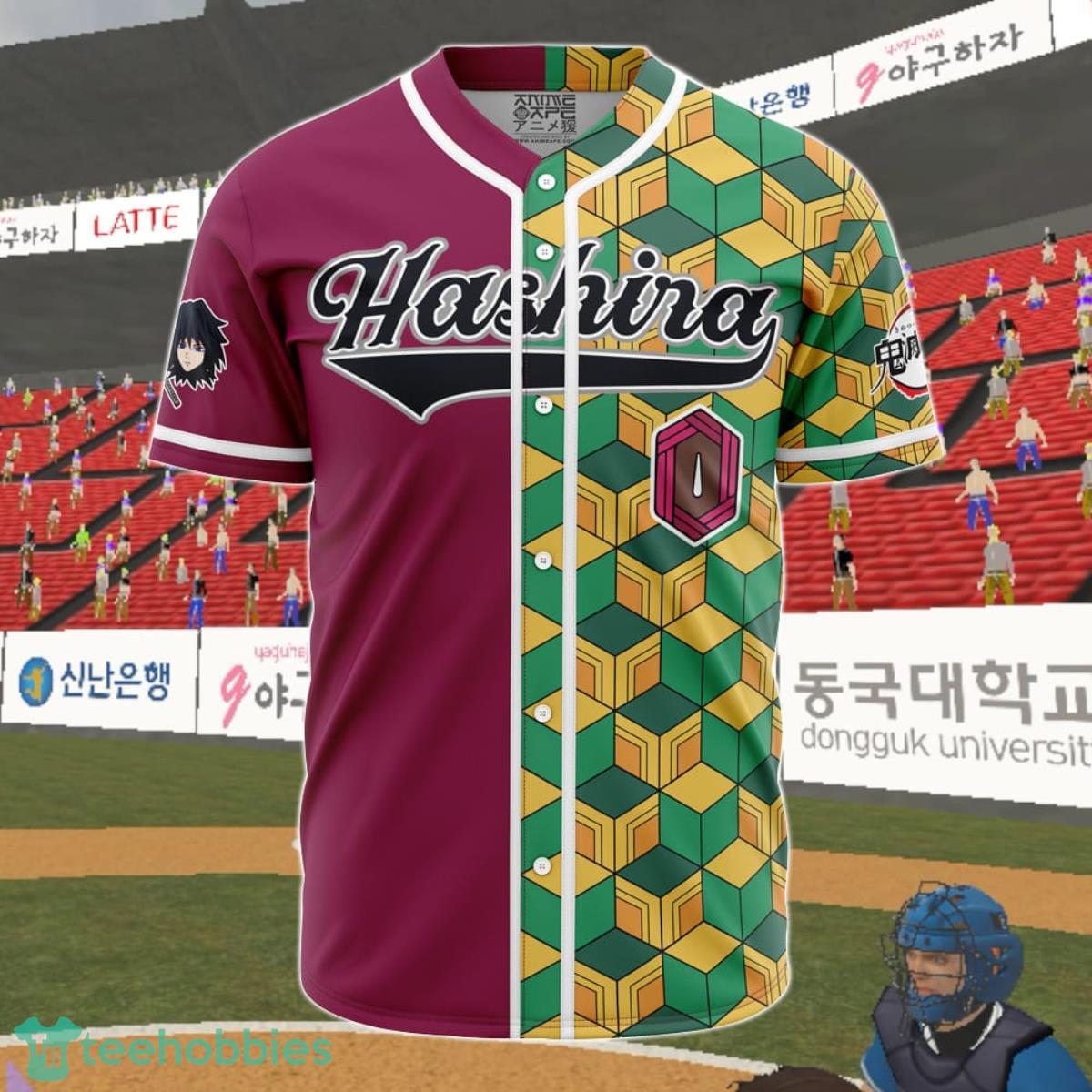 Hashira Giyu Tomioka Demon Slayer Baseball Jersey Product Photo 1